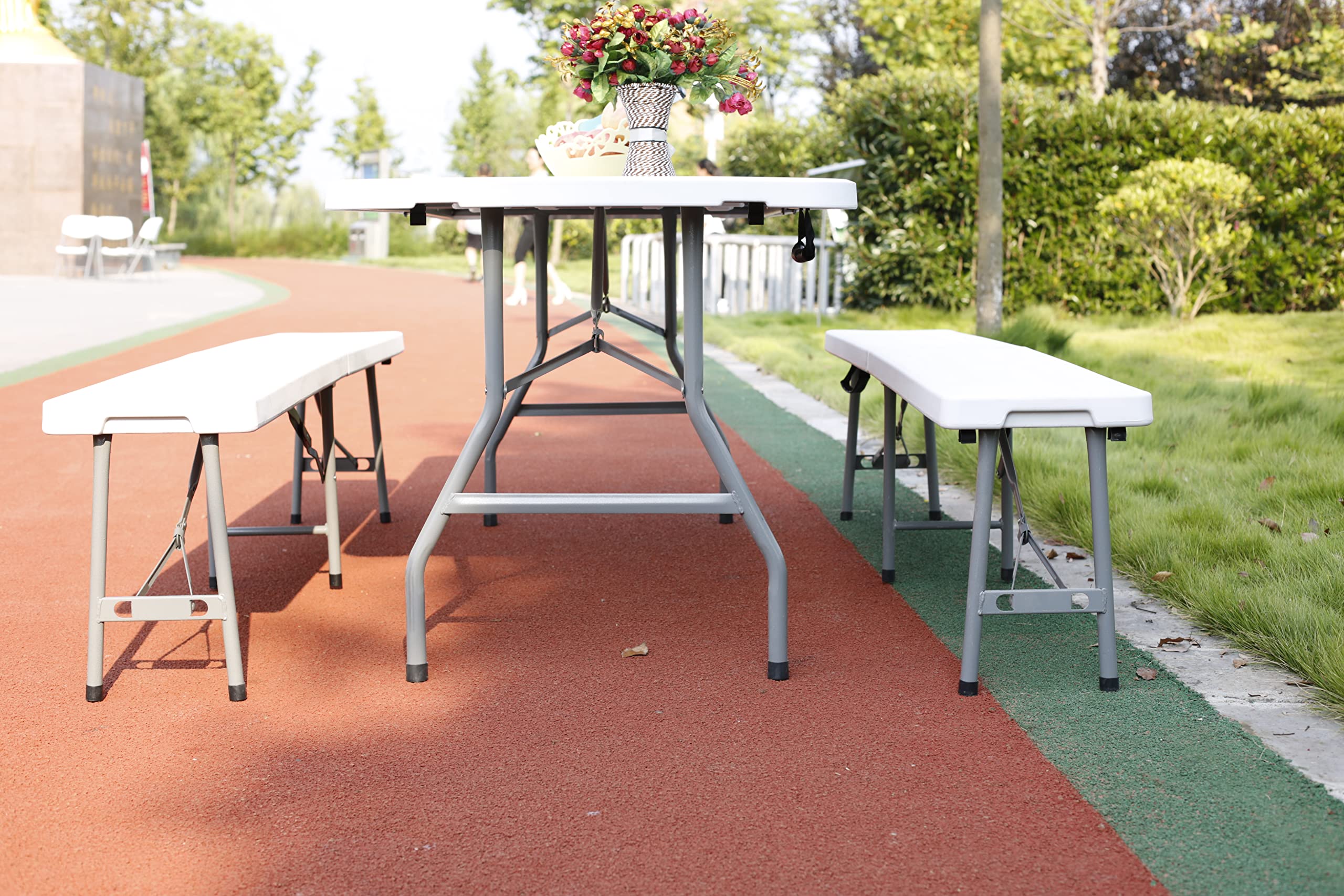 Linea Garden Friend Tavolo Rettangolare 183x76x74h cm Pieghevole horeca