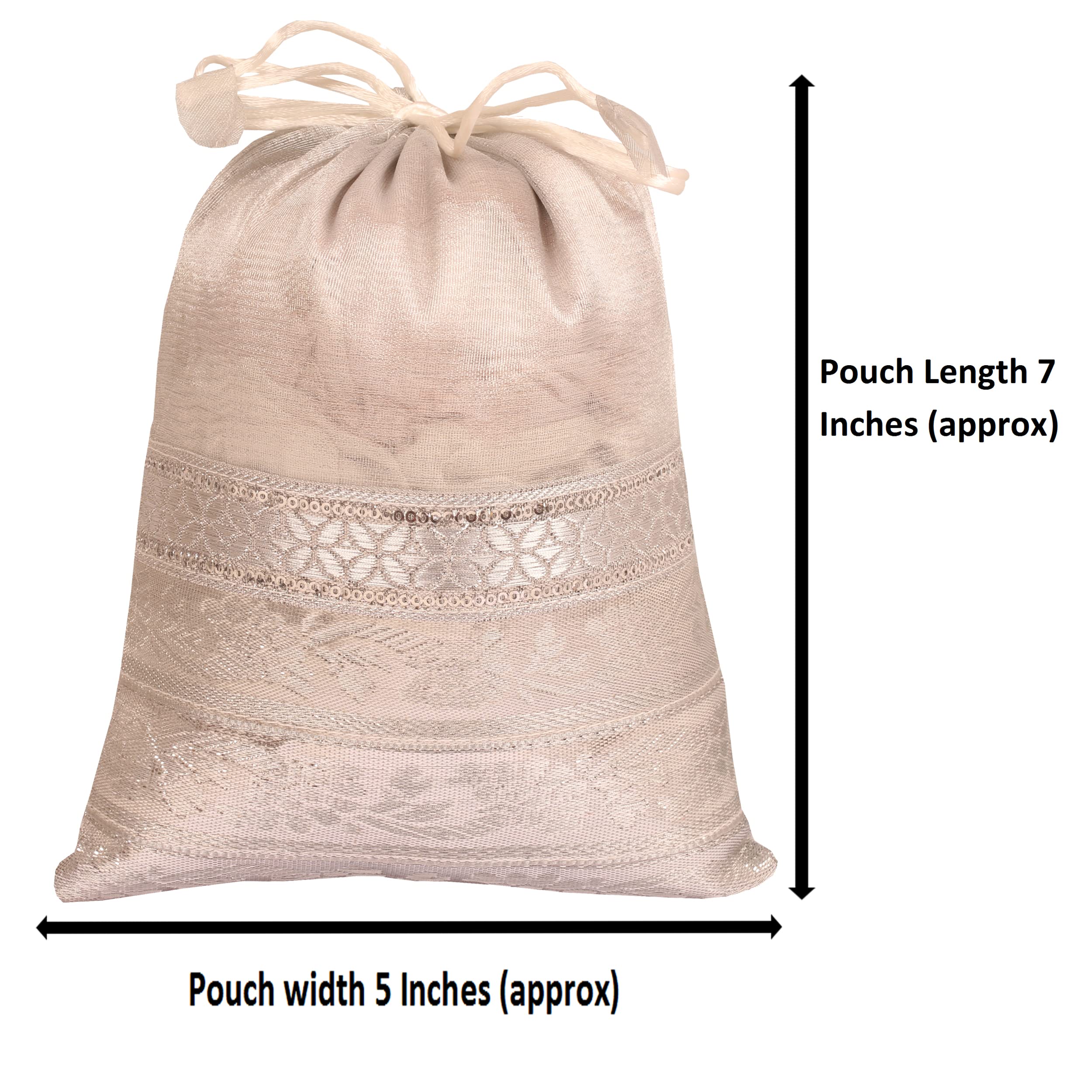 Touchstone Lot de 20 sacs cadeaux en brocart avec cordon de serrage