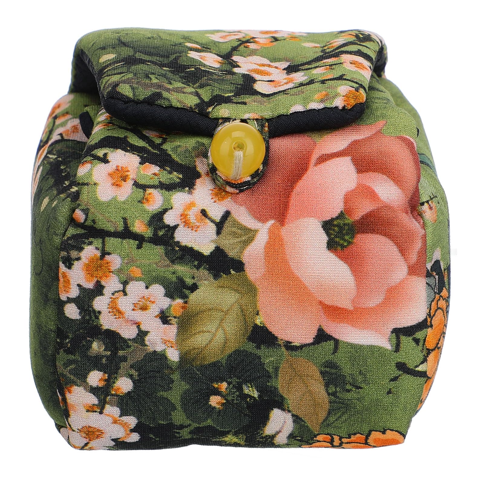 LOGOFUN Travel Tea Set Storage Bag Compact Tea Cup Pouch Portable Travel Tea Kit Storage Case Tea Cup Organizer for Outdoor - Small (Green)