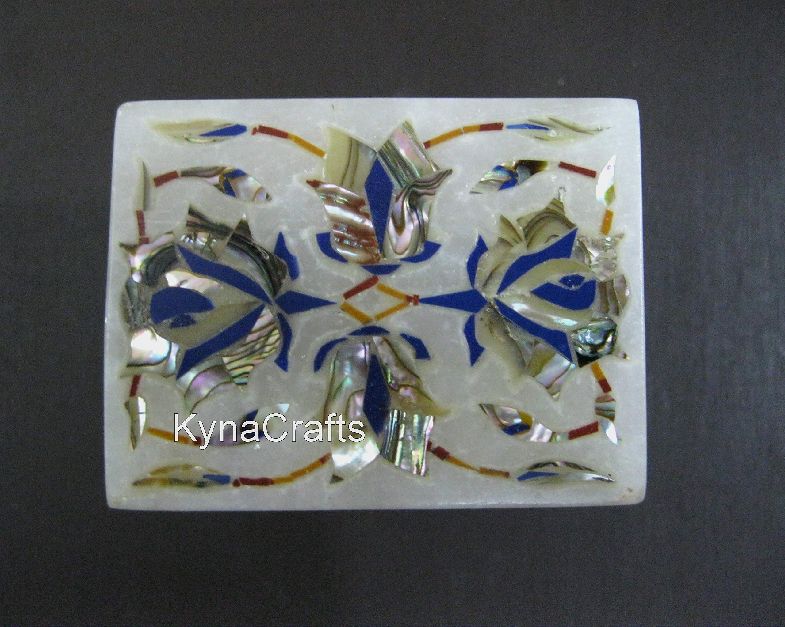 Caja de gemelos de mármol, caja de baratija de mármol, caja de clip de corbata de mármol, caja de regalo de mármol, caja de joyería de mármol, caja multiusos de 2.5 x 1.5 pulgadas