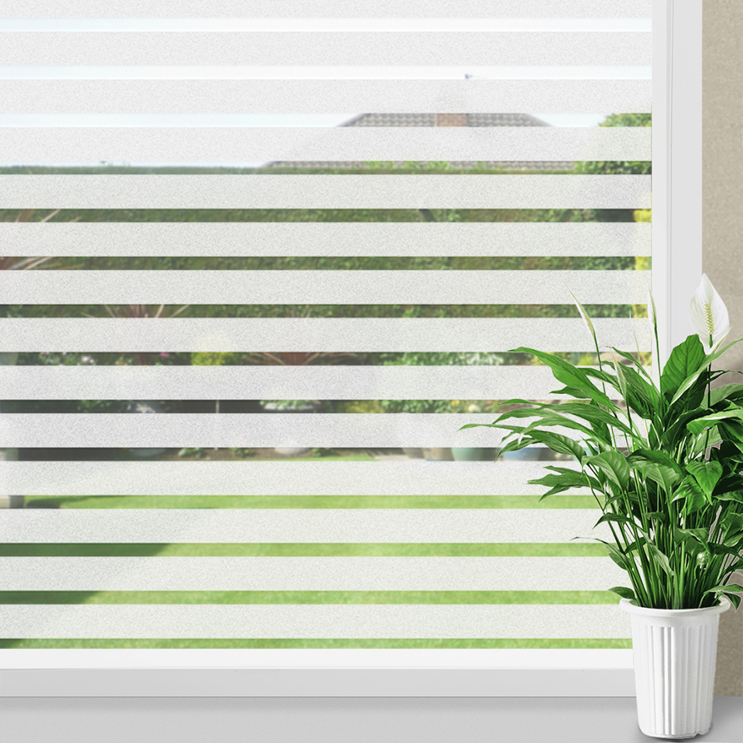 Película para ventana Donox con patrón rayado y protección UV 17.5x78.7 pulgadas miniatura 7