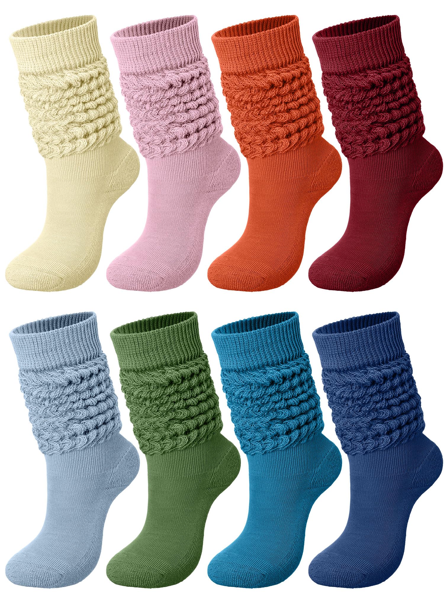 Jeyiour Chaussettes Chaussettes Femme (lot de 8)