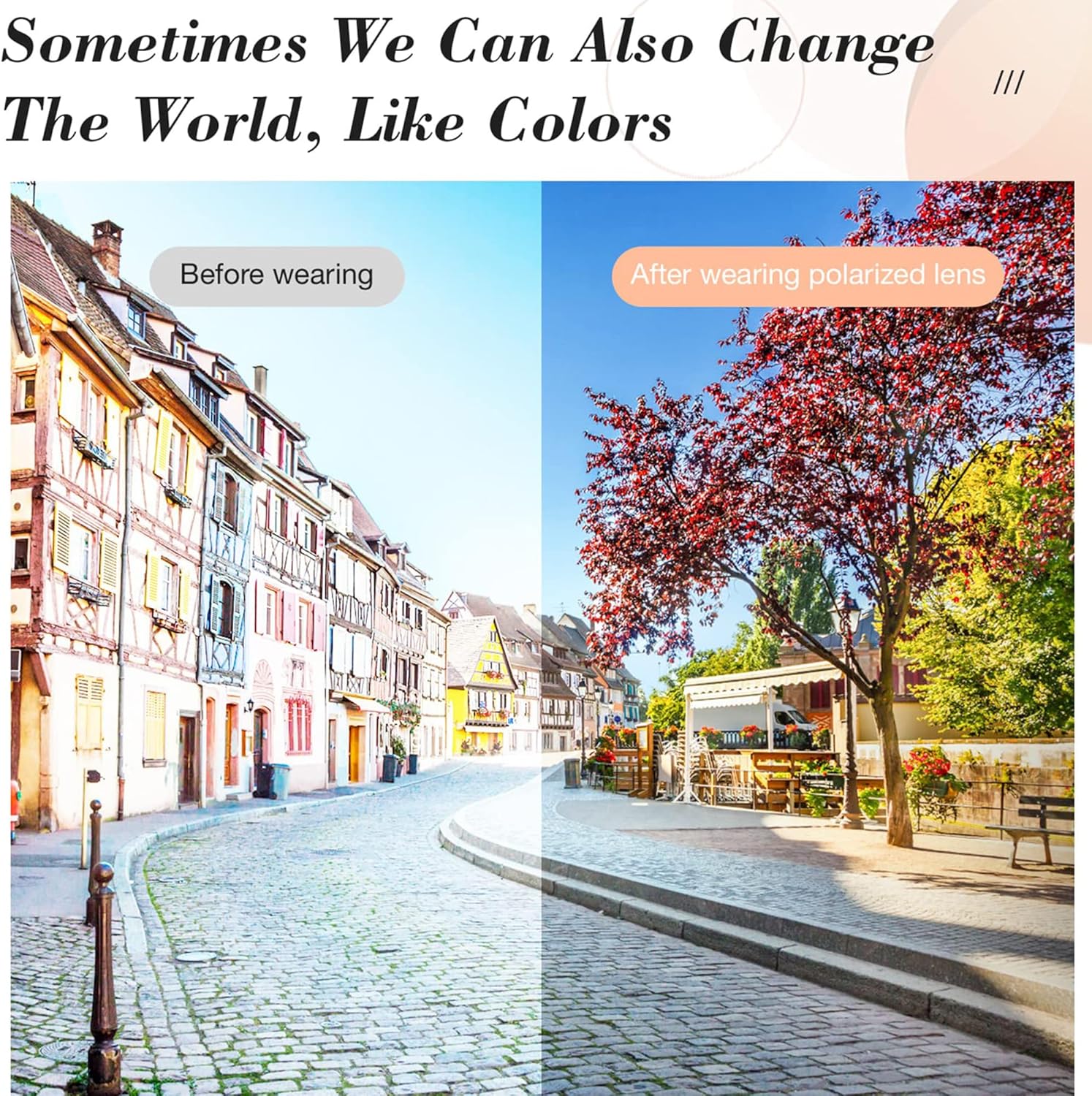 LVIOE Polarized Sunglasses for Women, Fashion Butterfly Decoration Driving Fishing-99.99% UV Protection - Image 5