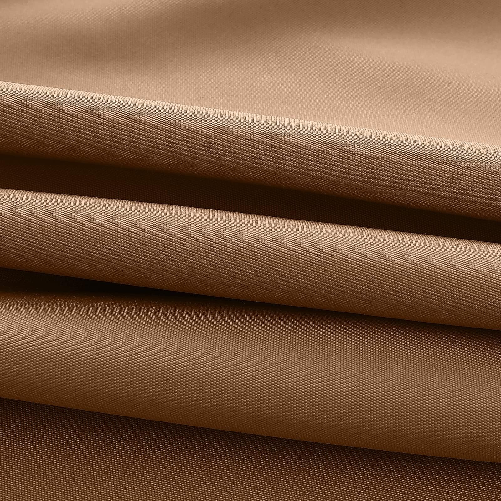Auvent De Remplacement pour Parasol - Toile Déporté 6/8 Baleines, Housse De Rechange D'extérieur en Polyester Anti UV 50+ (Khaki, 8 RIBS/350CM/11.5FT)