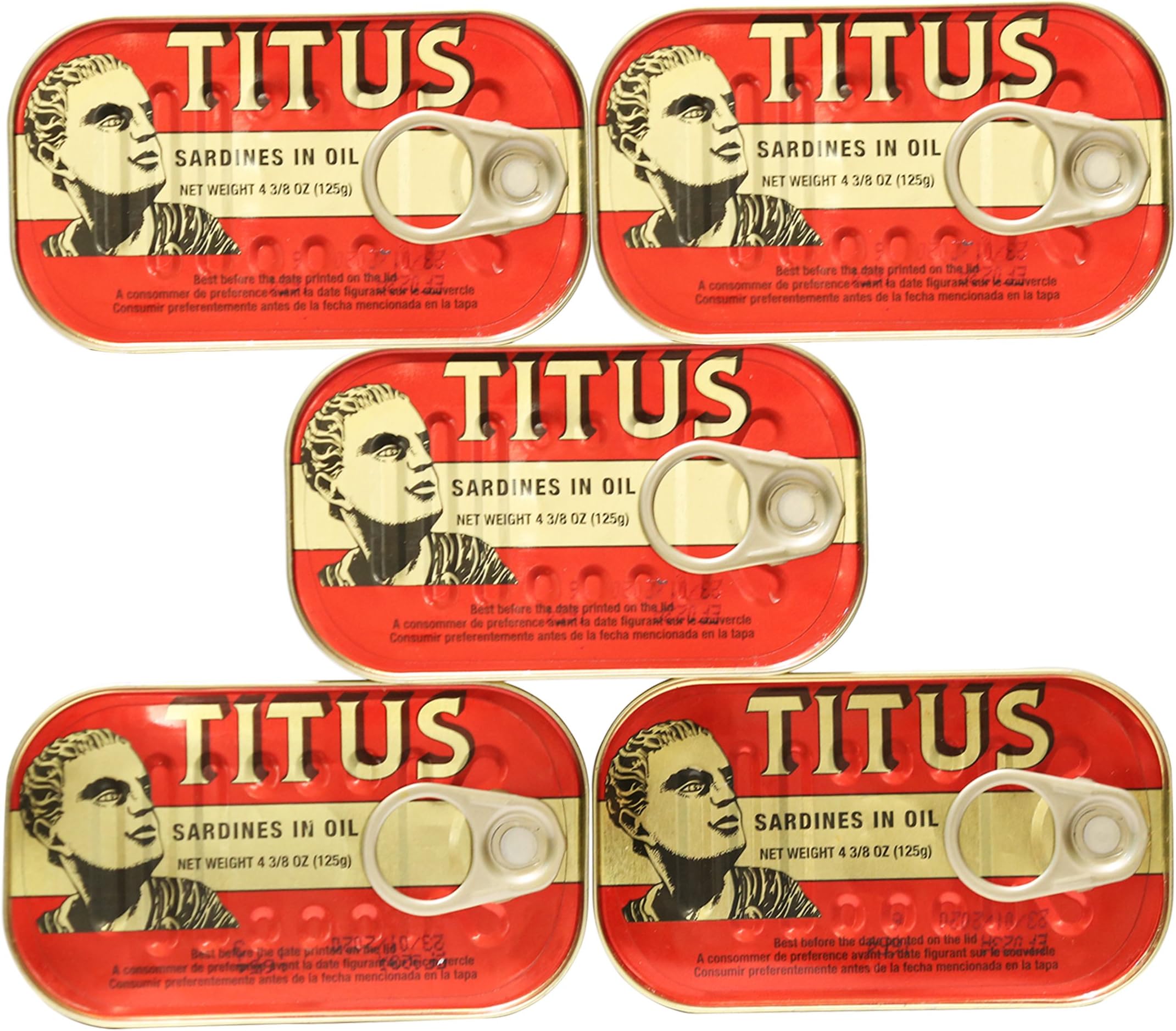 Titus Sardines Pack of 5 (5X125g)