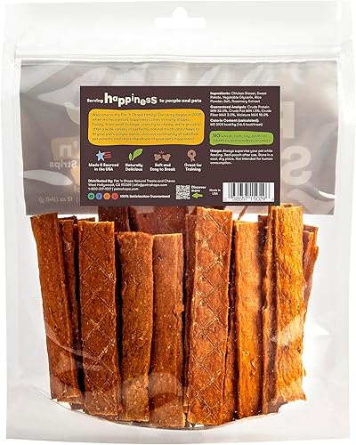 Miniatura 2 de Pet 'n Shape Chik 'n Sweet Potato Strips - Golosinas para perros, fabricadas y obtenidas en los Estados Unidos, 14 onzas