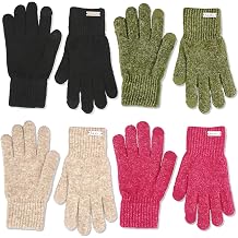 Nicole Miller Womens Winter Cold Weather Gloves Pack Of 4, Multicolor