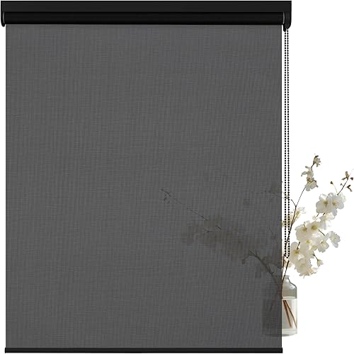 Persianas enrollables con filtro de luz para ventanas, color a juego, protección UV, tela de aislamiento térmico, persianas de oscurecimiento de