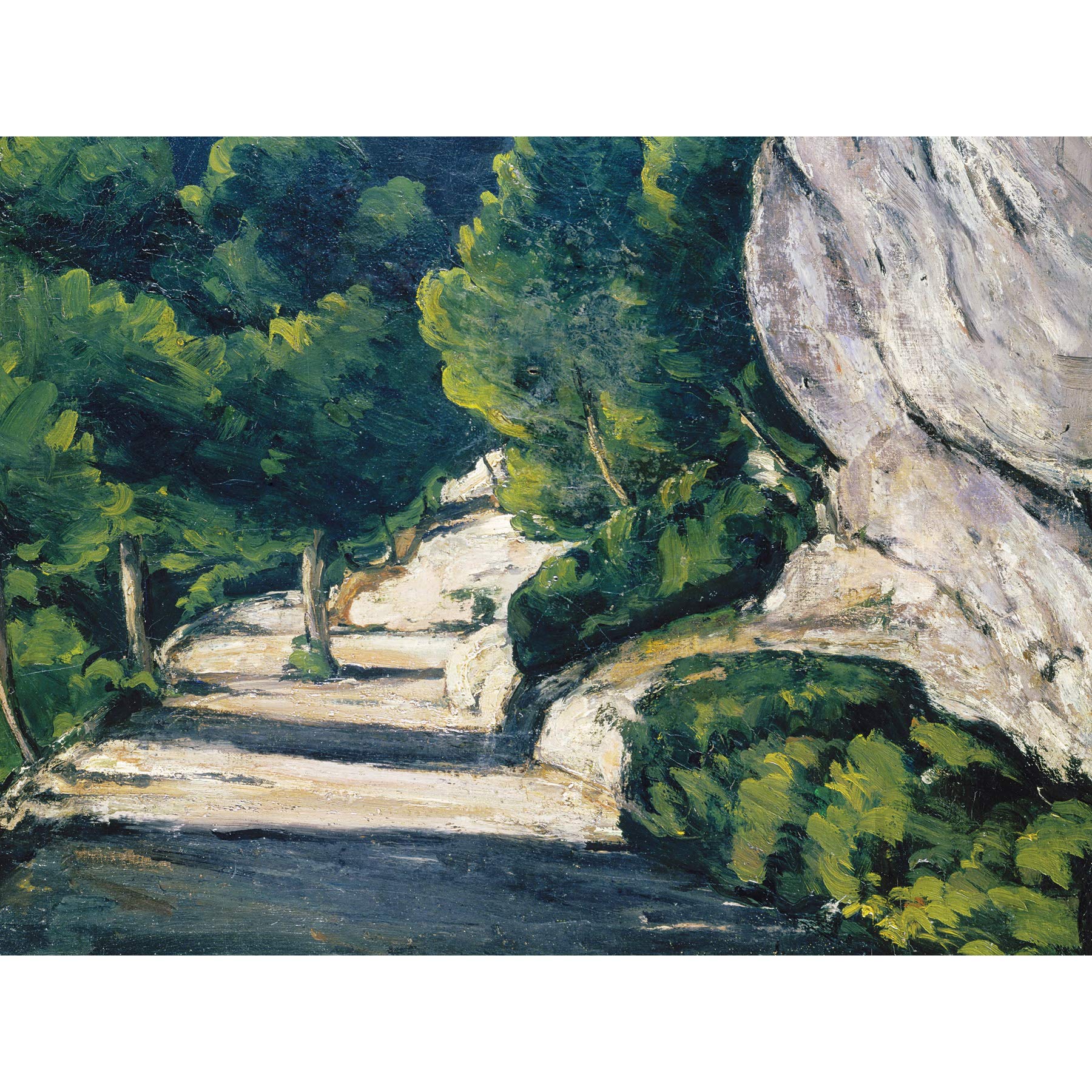 Paul Cezanne Landschaft Rocky Berge großer Kunstdruck Poster Wanddekoration Premium Wandbild