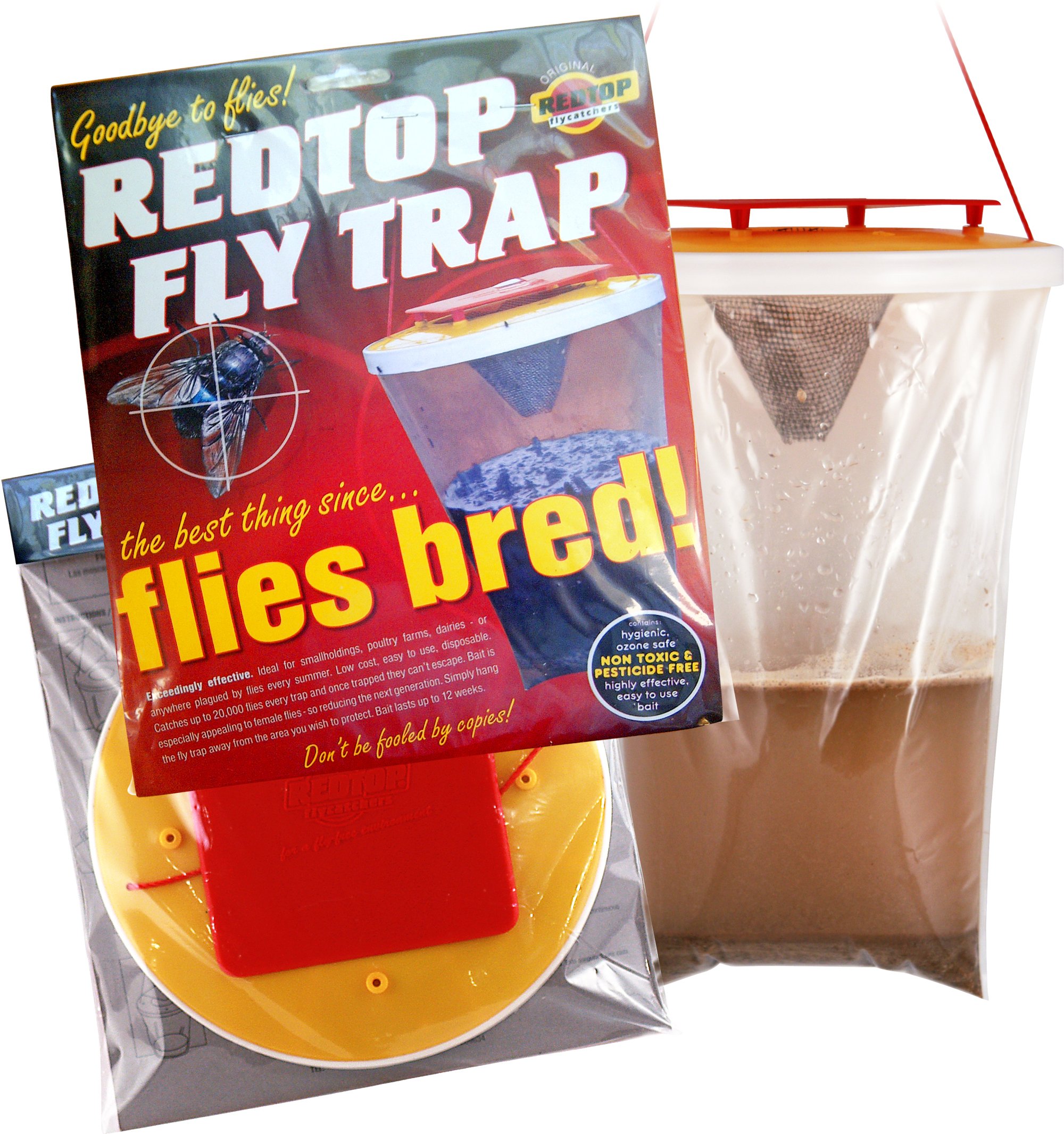 Red Top Piège à mouches Pack of 4