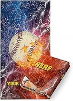 Vista 6 de Toalla de playa personalizada para niños y niñas con nombre personalizado de niños, tema de control de videojuegos, algodón suave y absorbente