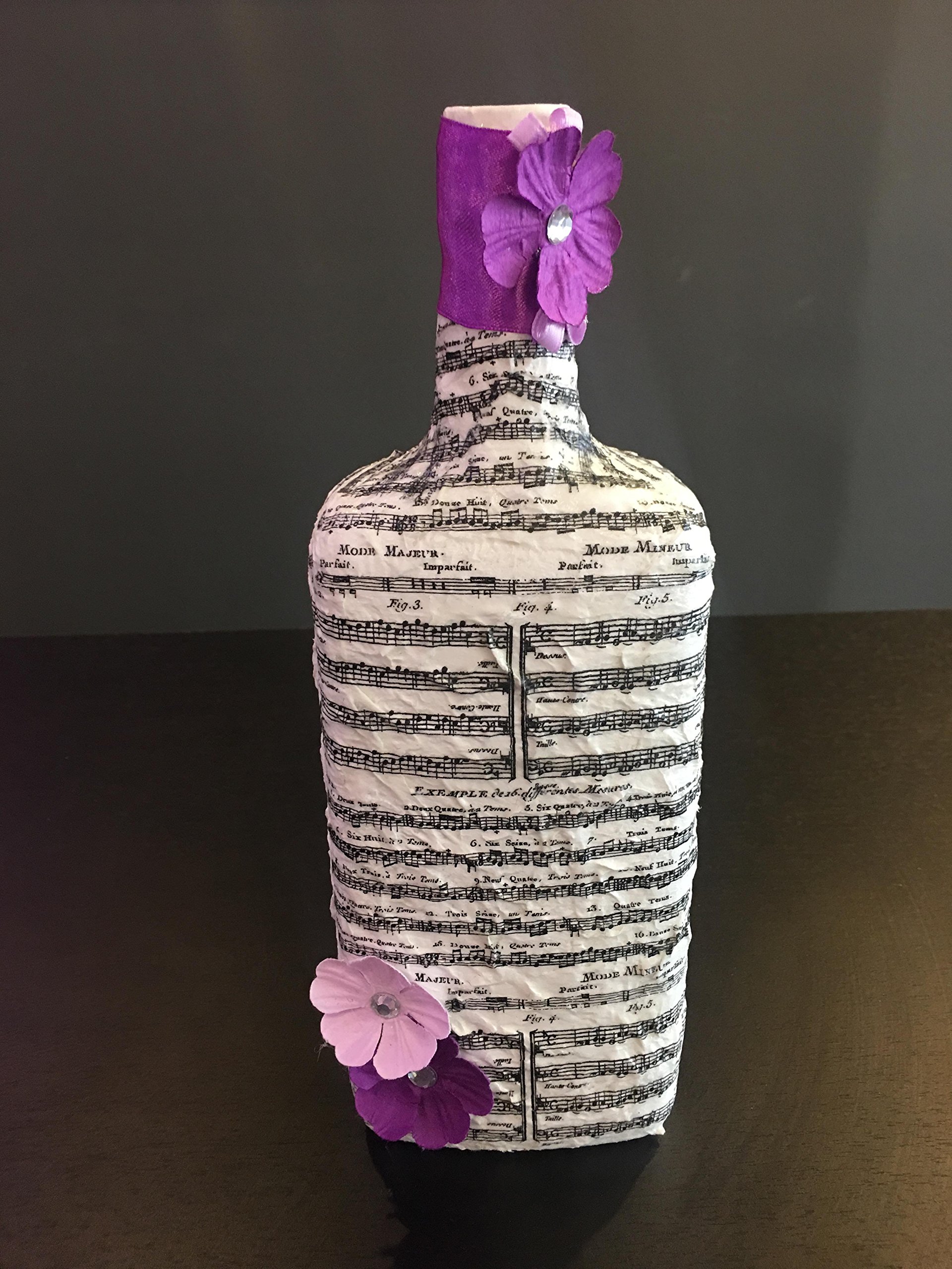 Decoupage Glass Vase Decor For You