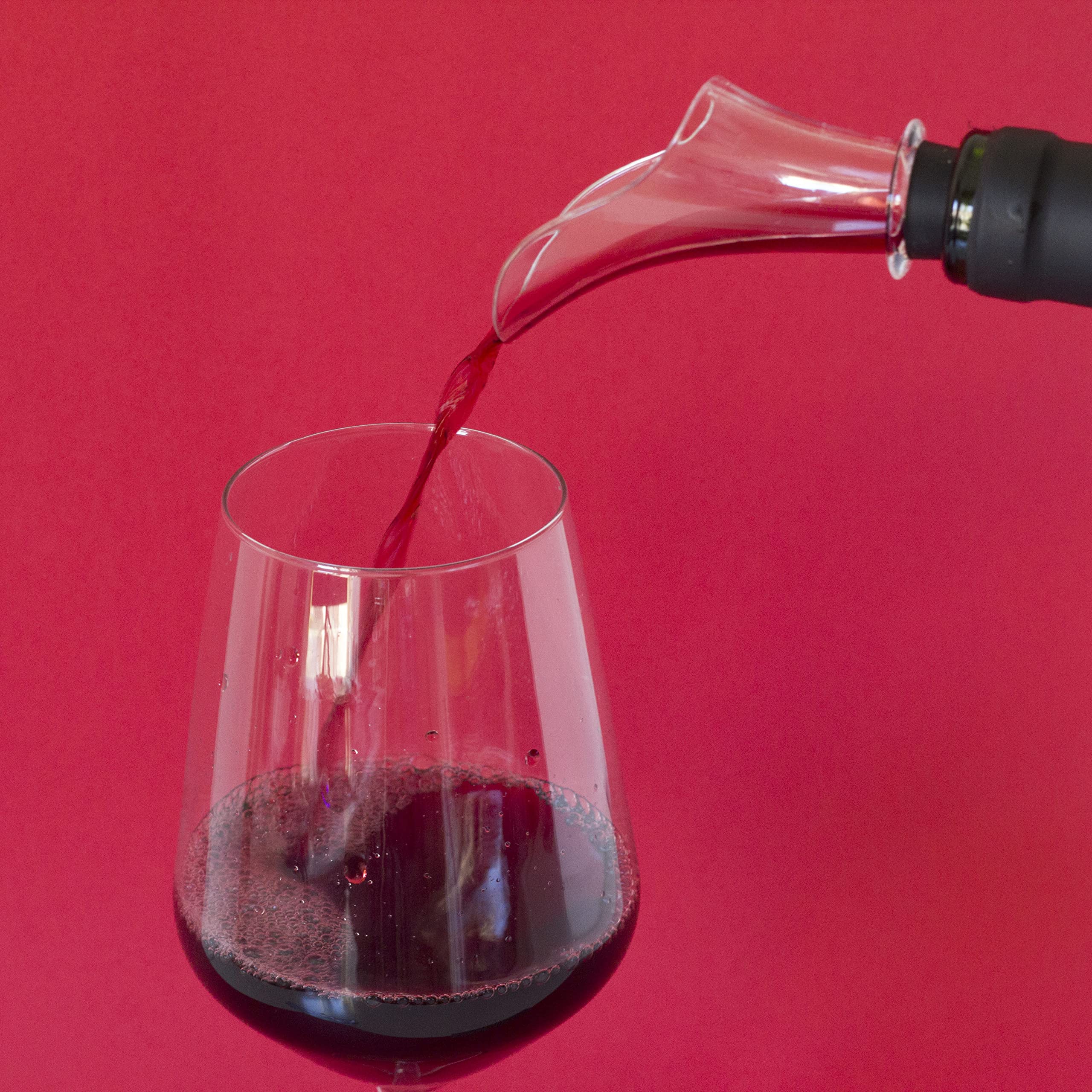 Juego de Sacacorchos eléctrico con corta cápsulas, vertedor y tapón de vino - Regalos originales