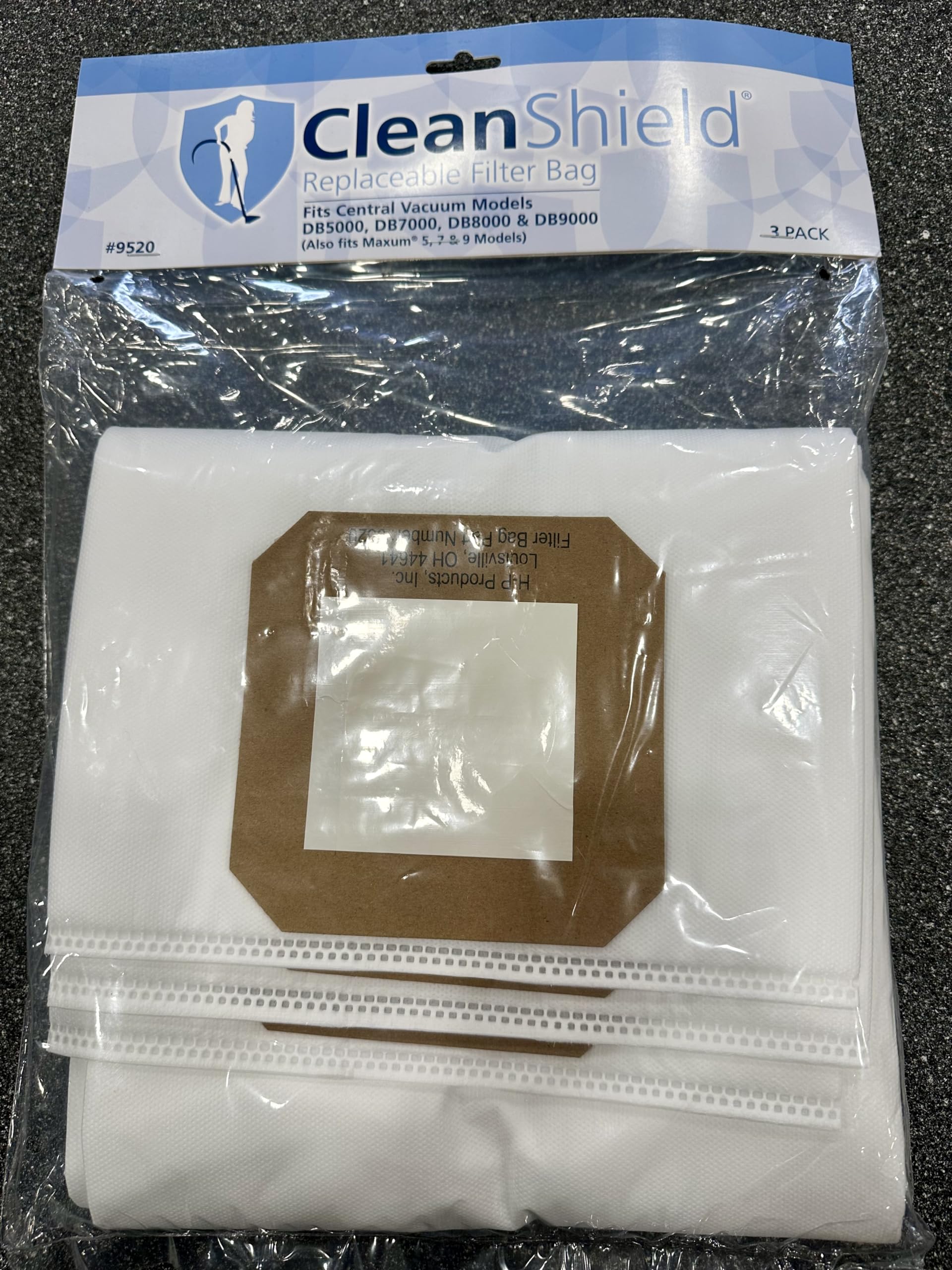 Generic Clean Shield Central Vacuum Disposable Bags 3-Pack 9520