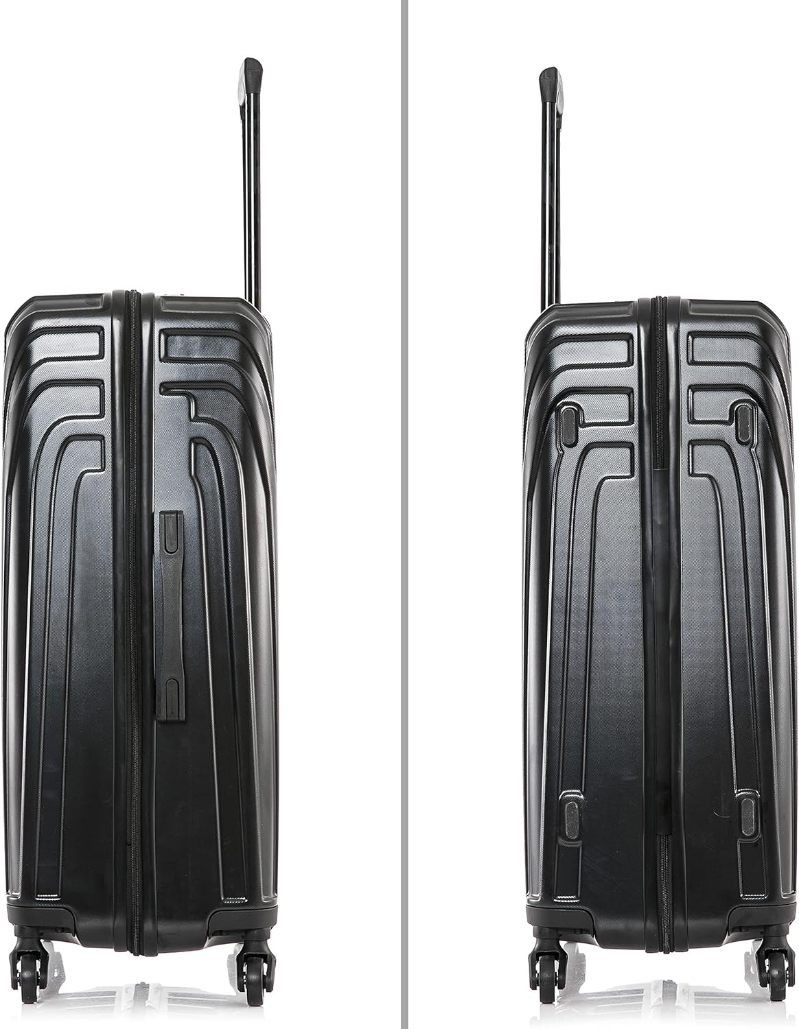 review InUSA VASTY Luggage with Spinner Wheels | Durable Lightweight Hardshell Suitcase, Travel Bag with Handle and Trolley, 20-Inch Carry On Small Luggage | Black