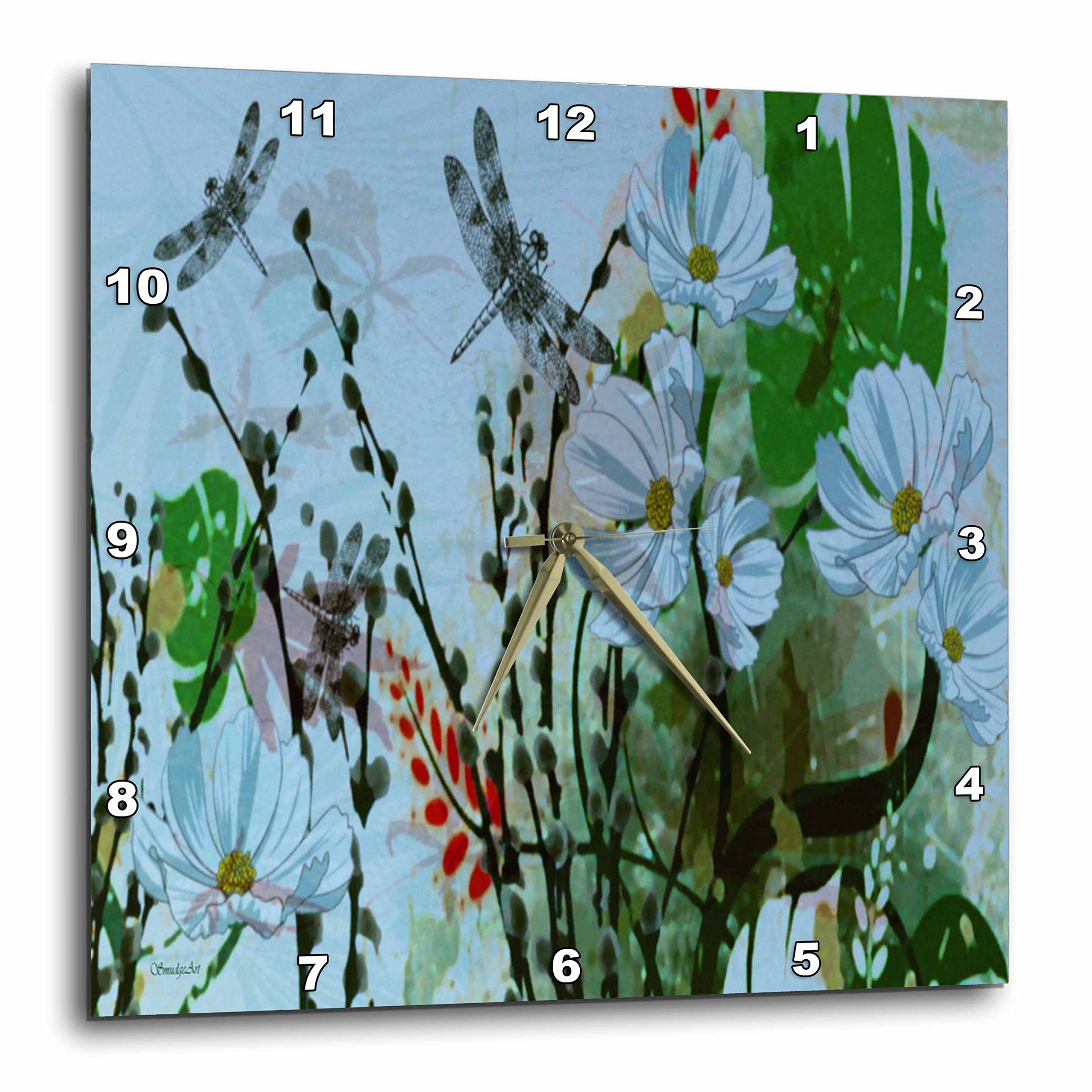 Horloge libellules dans le garden 3dRose Silverwing dpp 239331 _ 3 varie