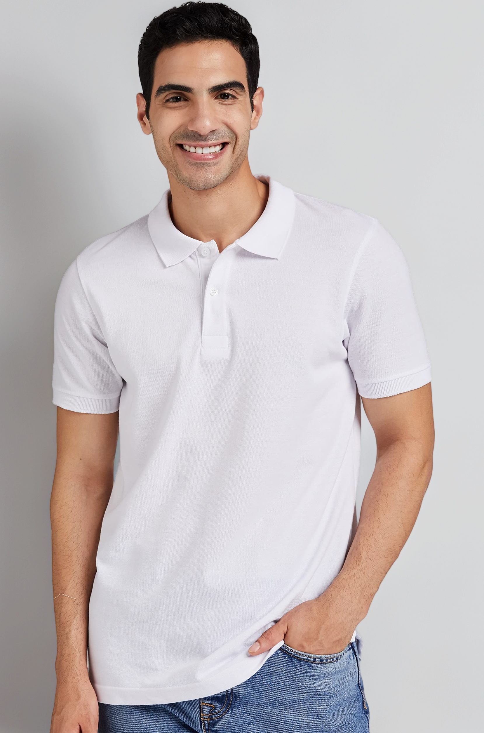 Men's Cotton Rich Solid Polo Tshirt | Collar Tshirts | Half Sleeves | Plain-Regular Fit (Available in Plus Sizes)