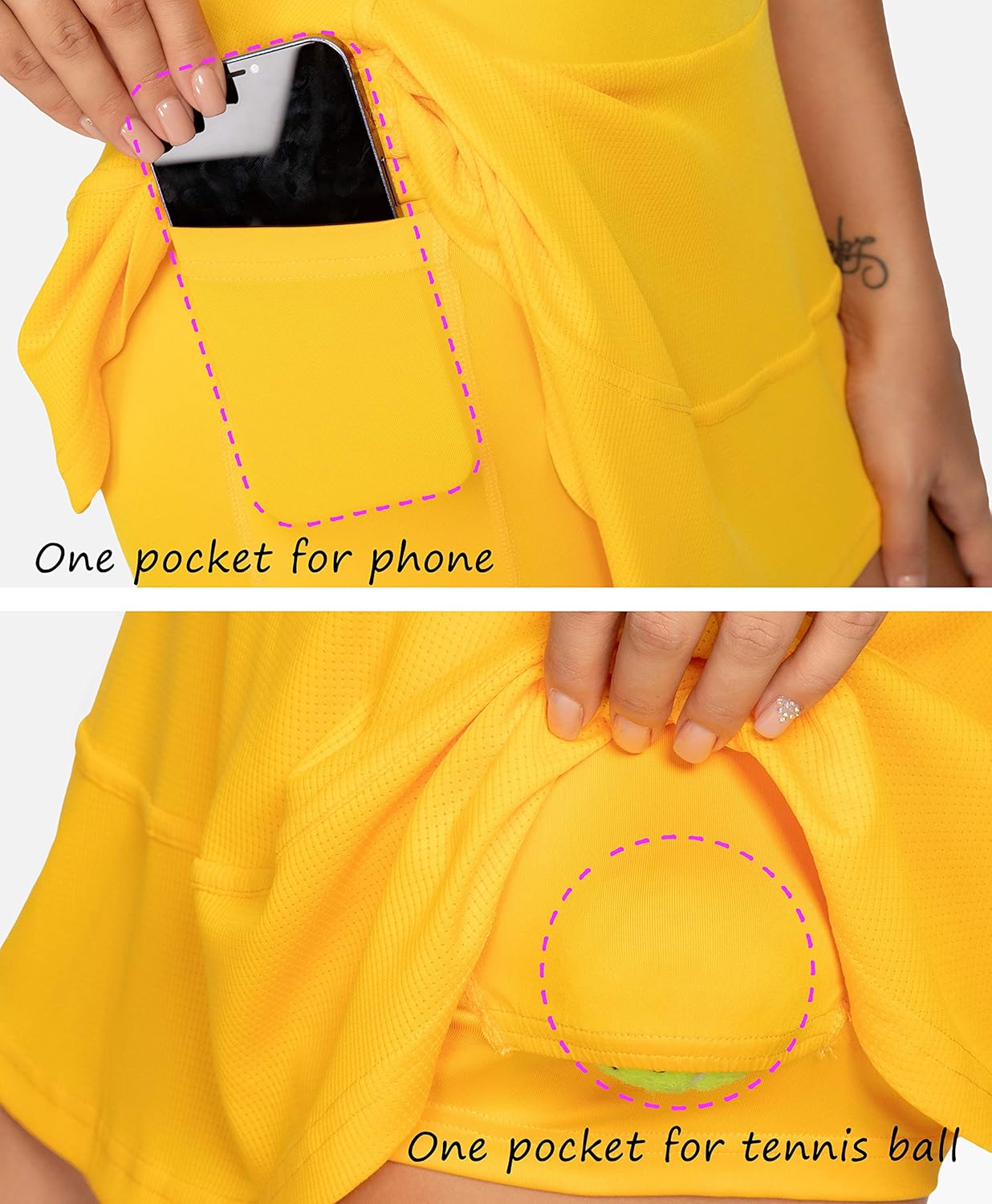 QUEENIEKE Athletic Skorts Lightweight Tennis Skirts with Shorts Pockets Running Golf Skorts for Women : Sports & Outdoors