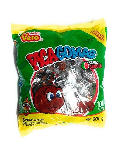 Vero Pica Gomas - Gomitas de sabor chile caramelo mexicano 100 piezas 1 libra 515 onzas