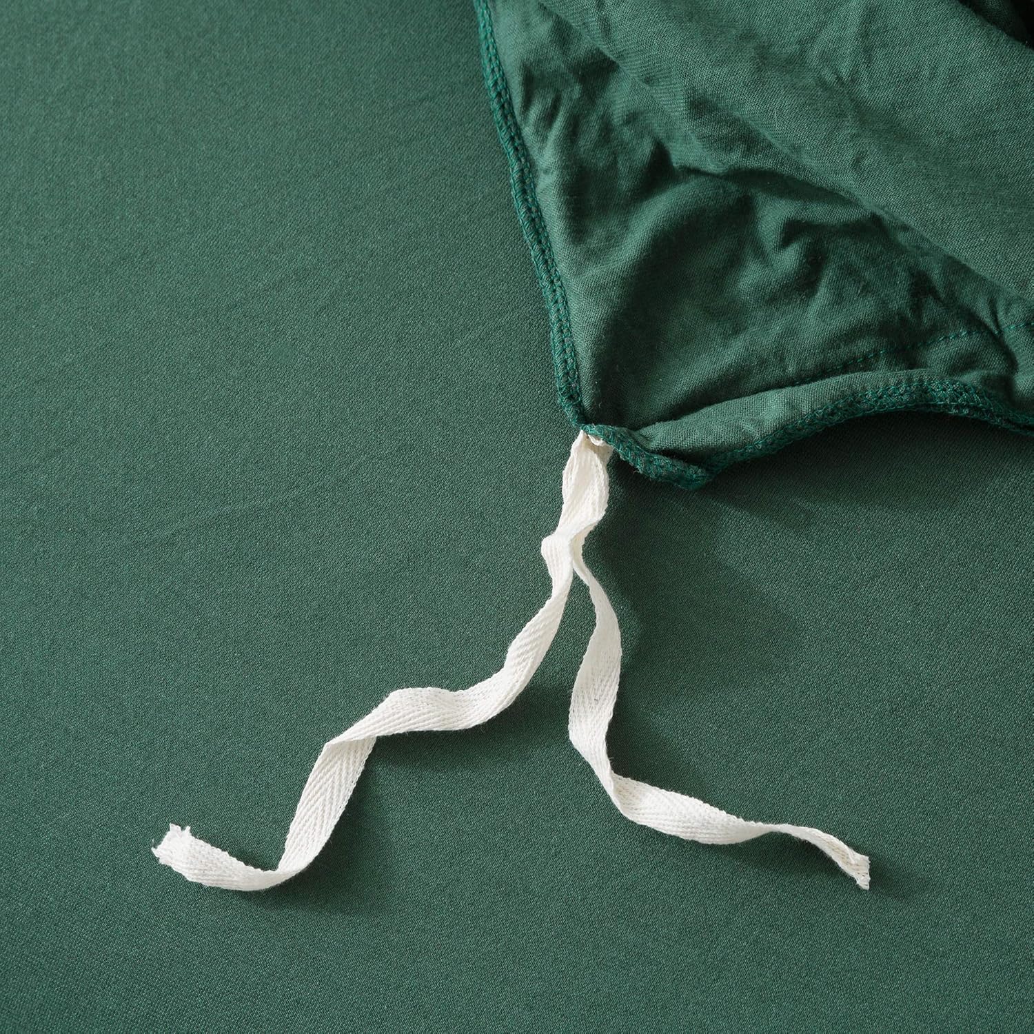 Best Deal Product KAIANG 100% Jersey Cotton Duvet Cover Set with Two Pillowcases, Zipper Closure Design Comfy and Easy Care 3 Pieces Queen Size ( Dark Green )