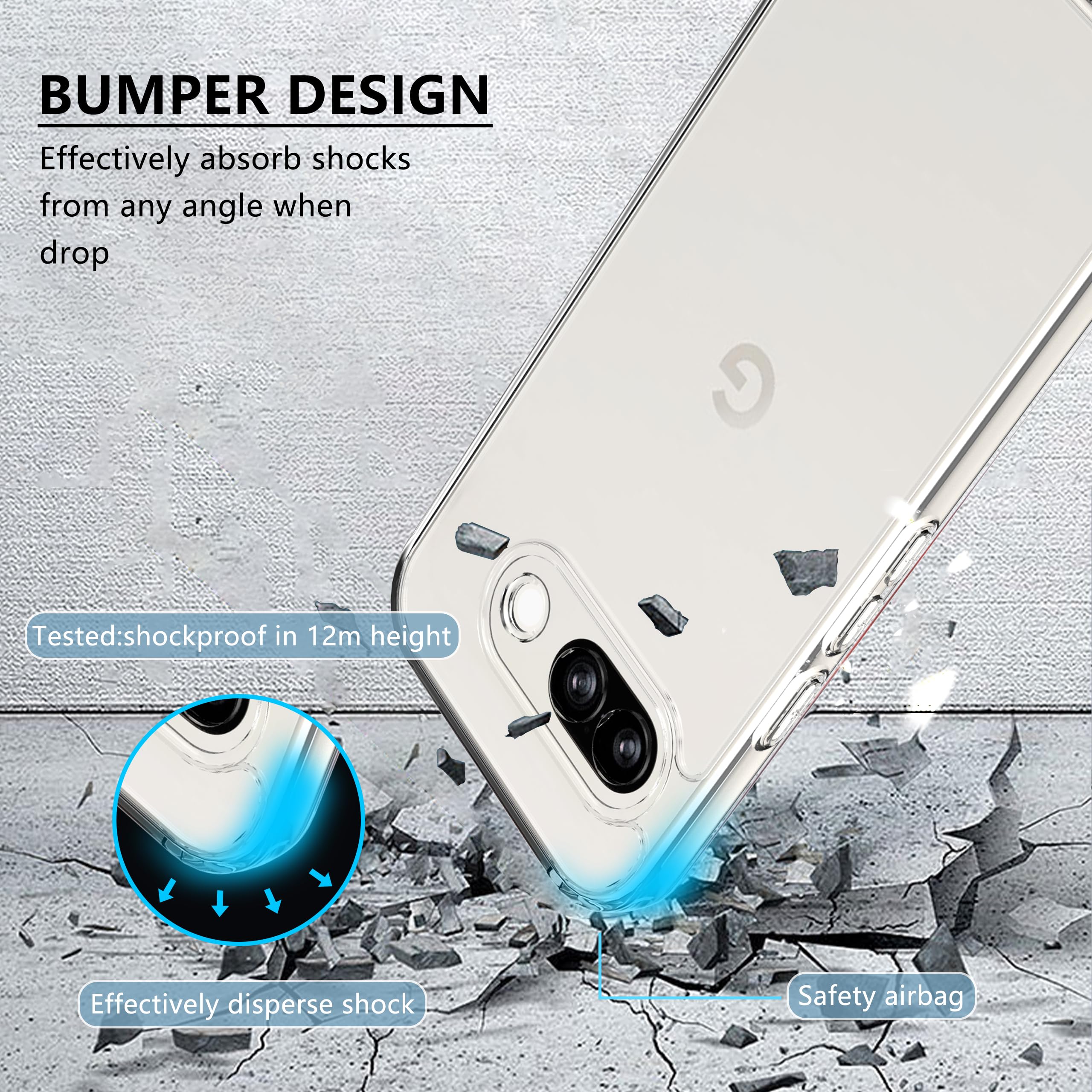 Custodia Per Google Pixel 9a - Antiurto TPU Bumper E Retro Rigido In PC, Traslucido Satinato Effetto Pelle, Nero - Protezione Da Graffi E Cadute