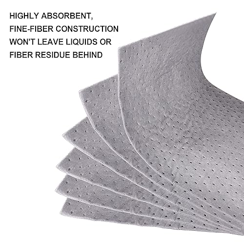 Miniatura 3 de Aain Rollo de almohadillas absorbentes de aceite, rollo universal absorbente de aceite, premium, polipropileno, alfombrillas absorbentes de 150 pies