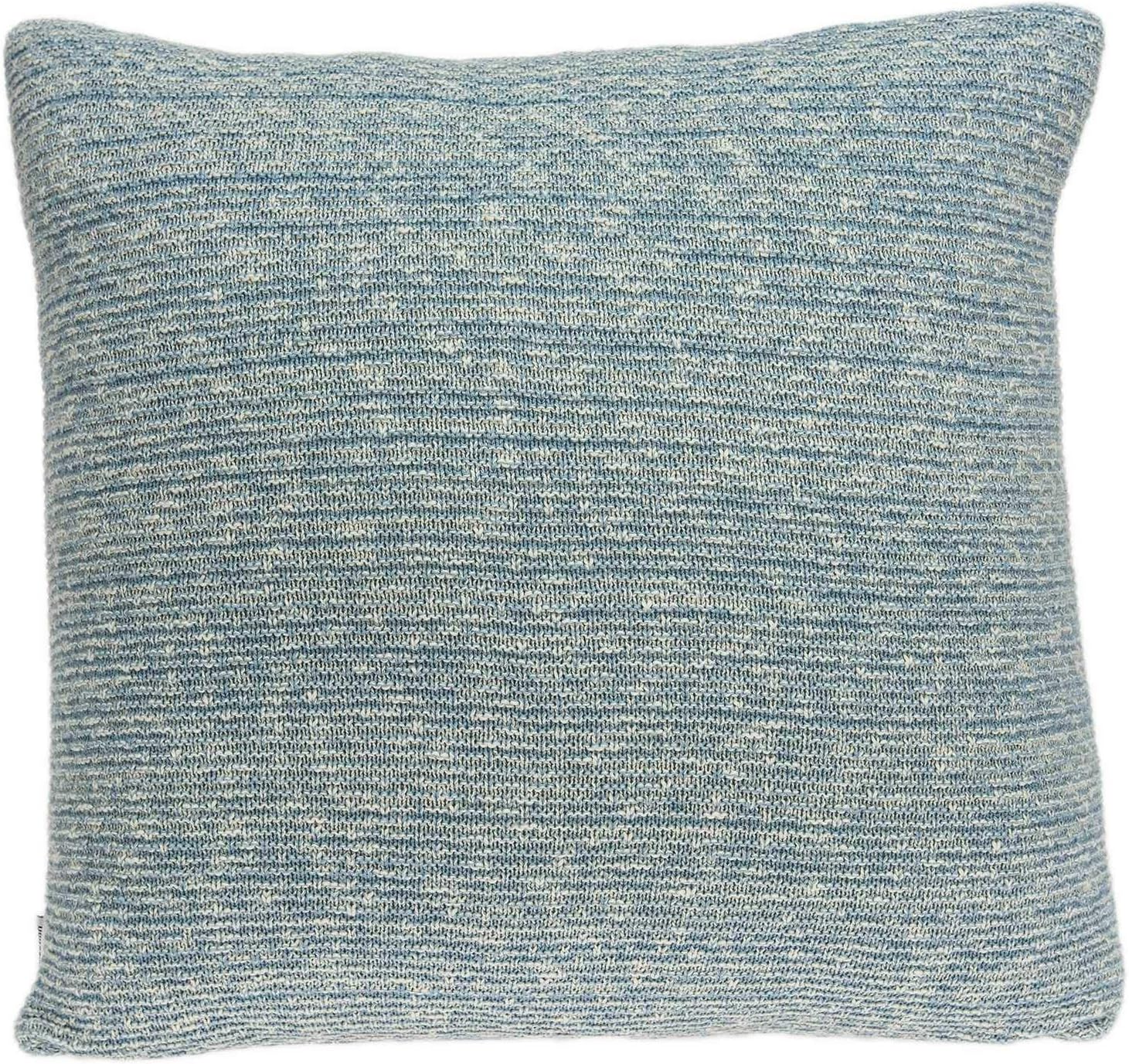 HomeRoots 334076 20 x 7 x 20 in. Transitional Blue Pillow Cover with Poly Insert