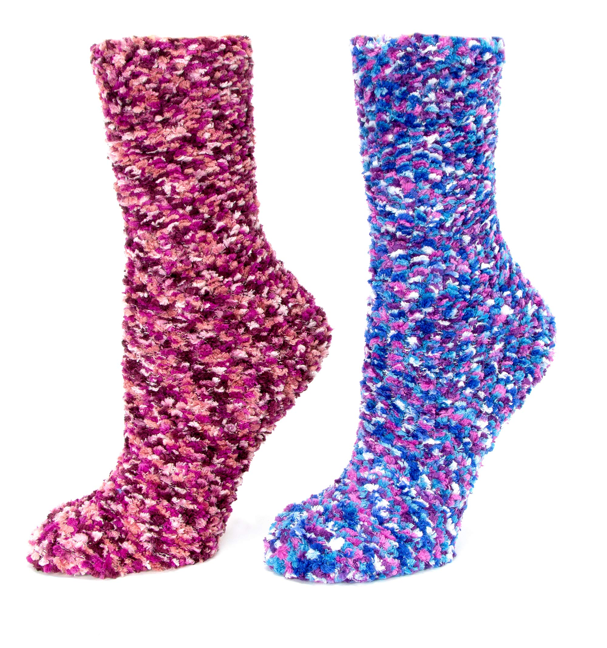 Red BeneWomen's Multi-Bobble Fuzzy Socks, Optional Gift Box