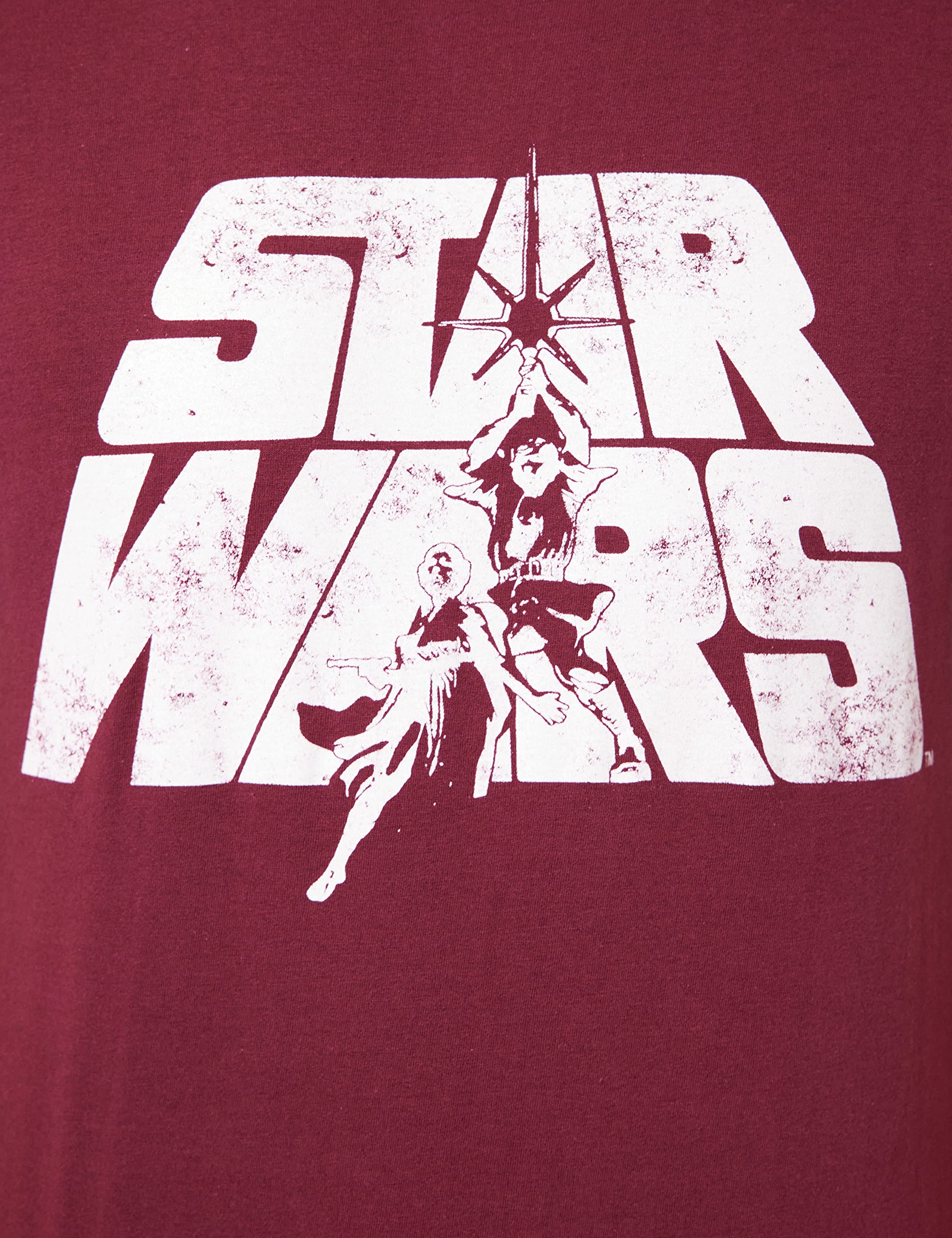 Star Wars Retro Logo Camiseta Hombre