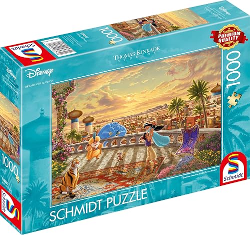 Schmidt | Thomas Kinkade: Disney Jasmine Dancing in the Desert Sunset (1,000 Pieces) | Jigsaw Puzzle | Ages 14+ | 1+ Players - 5