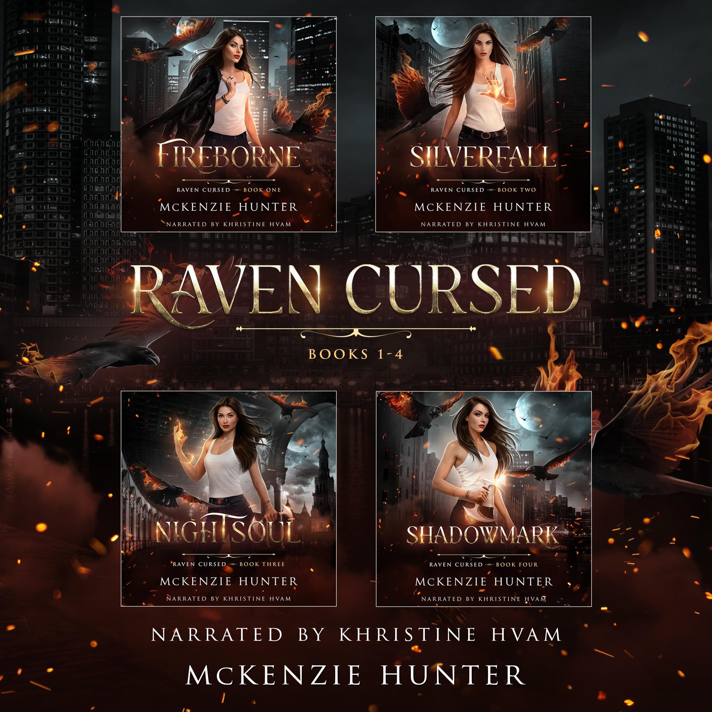 Cover art for Raven Cursed, Books 1-4