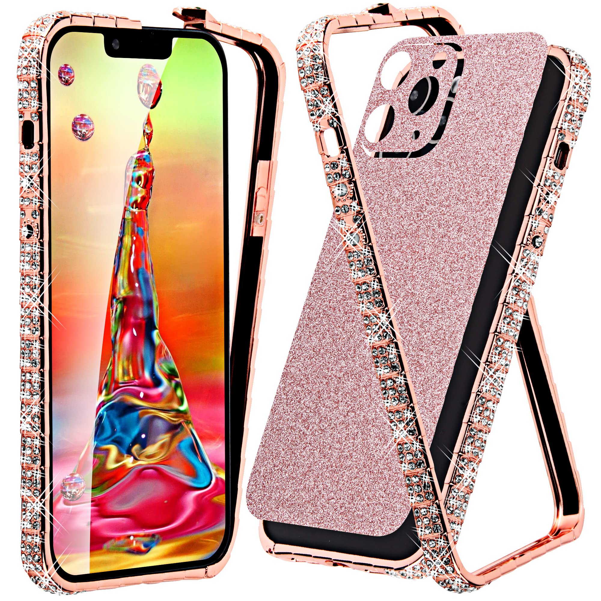 Amazon Com Vikoros Square Edge Compatible With Iphone 11 Pro Max Case Protective For Women Girls Cute Diamond Funny Glitter Bling Heavy Duty Shockproof Bumper Phone Cases For Apple Iphone 11 Pro Max