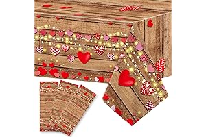 Disposable Valentine Tablecloth