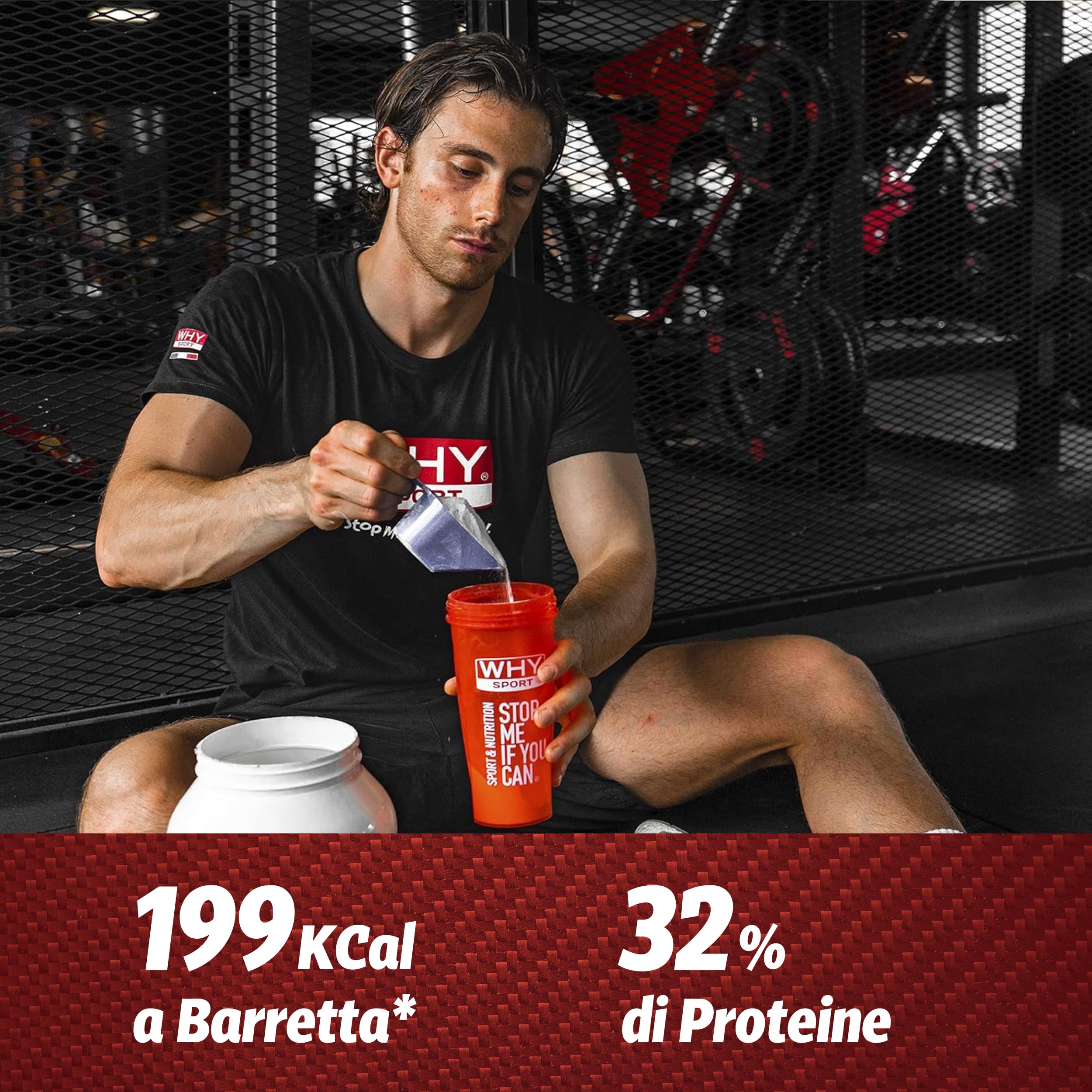 WHY SPORT 32% HIGH PROTEIN BAR- Barrette Proteiche Ricoperte e Ripiene - Barretta Proteica Senza Glutine - Snack Proteico - Box 24 Barrette da 50 gr (Pistacchio)