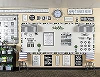 Vista 5 de Teacher Created Resources Modern Farmhouse Pennants - Borde troquelado, 35 pies, negro, gris, blanco, verde