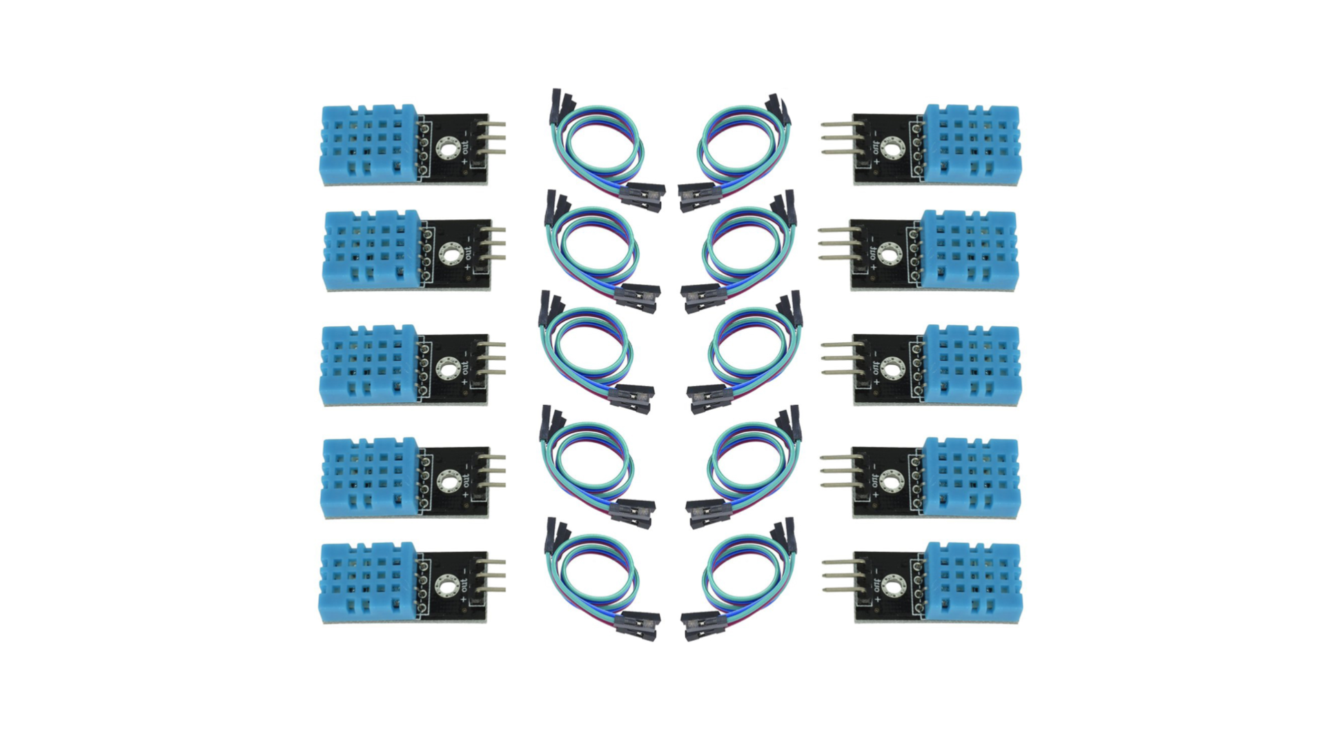 HiLetgo 5pcs Temperature Humidity Sensor Module Digital Temperature Humidity Sensor 3.3V-5V Humidity Measure Range 20%-95% Temperature Measure Range 0-50℃ Celsius