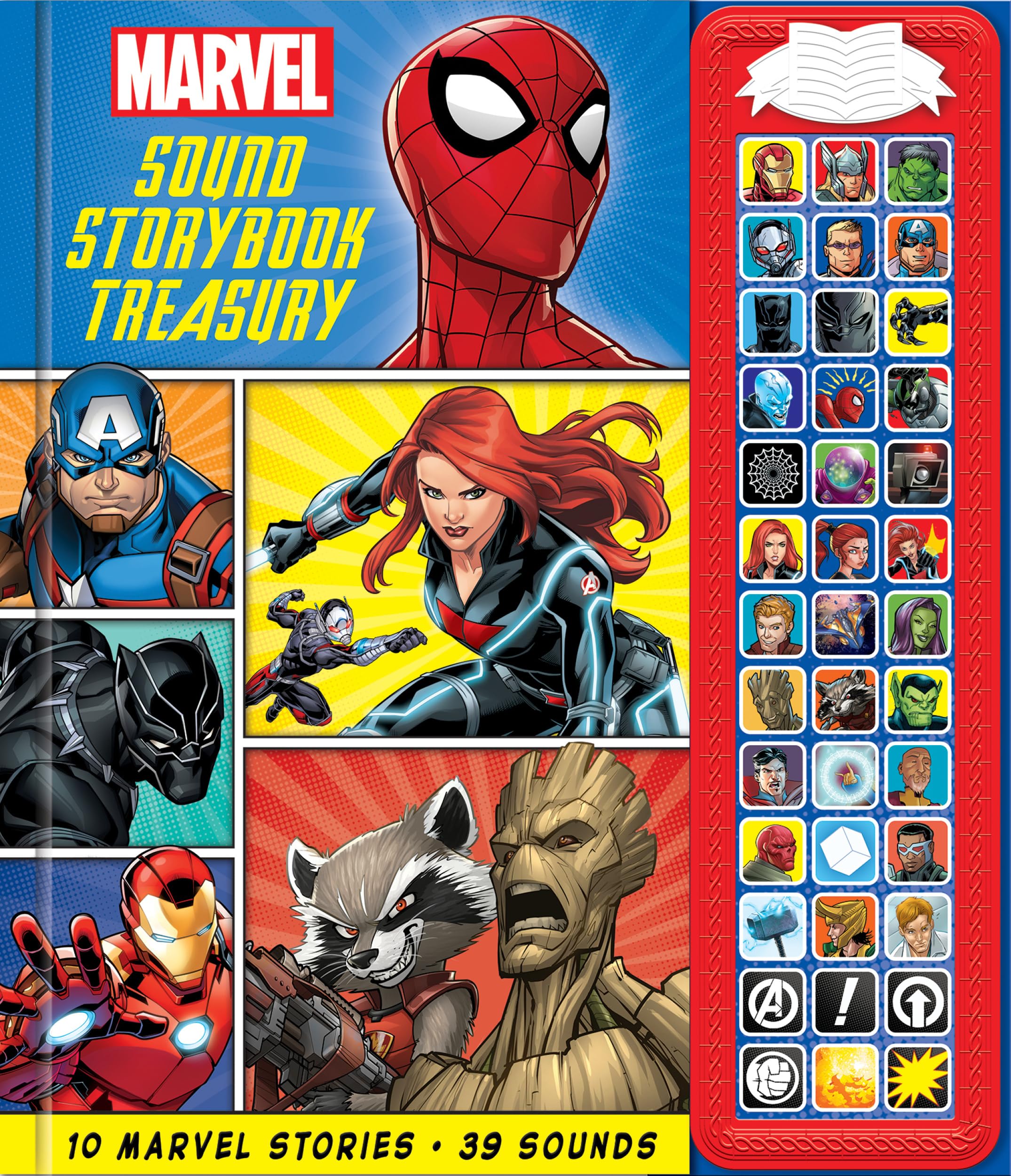 Marvel - Spider-man, Avengers, Black Panther, and More! Sound Storybook Treas...