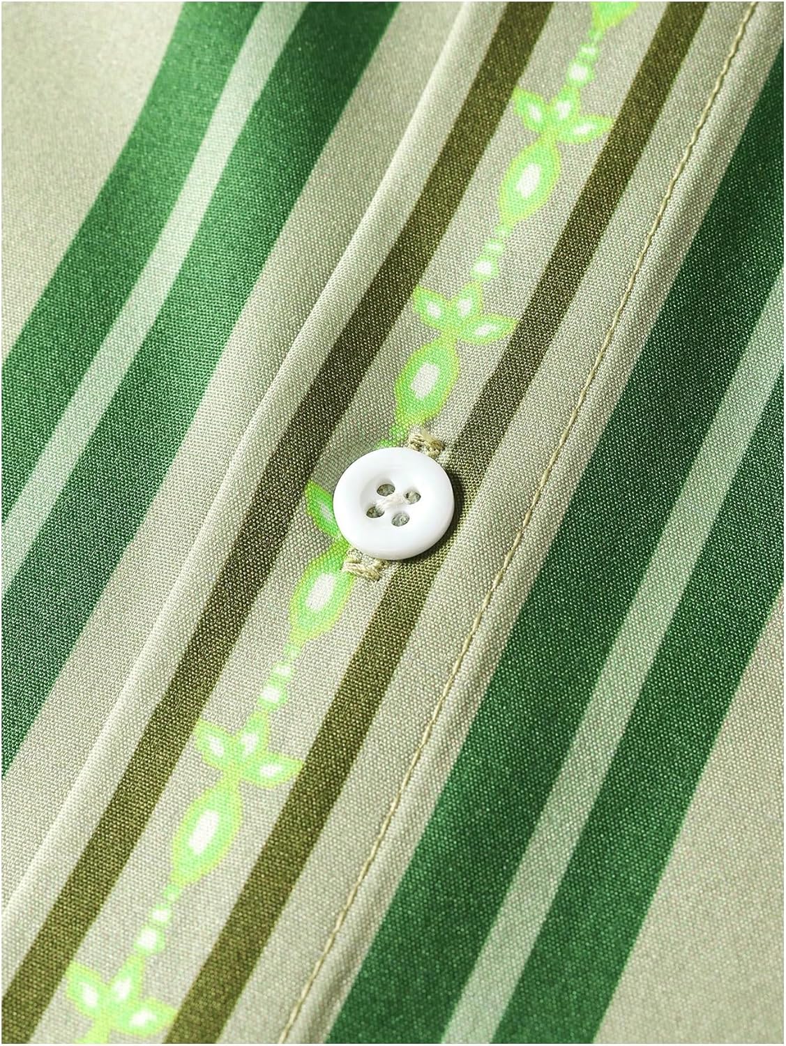 OYOANGLE Men's Short Sleeve Hawaiian Shirts Floral Button Down Shirt Summer Beach Tops - Image 4