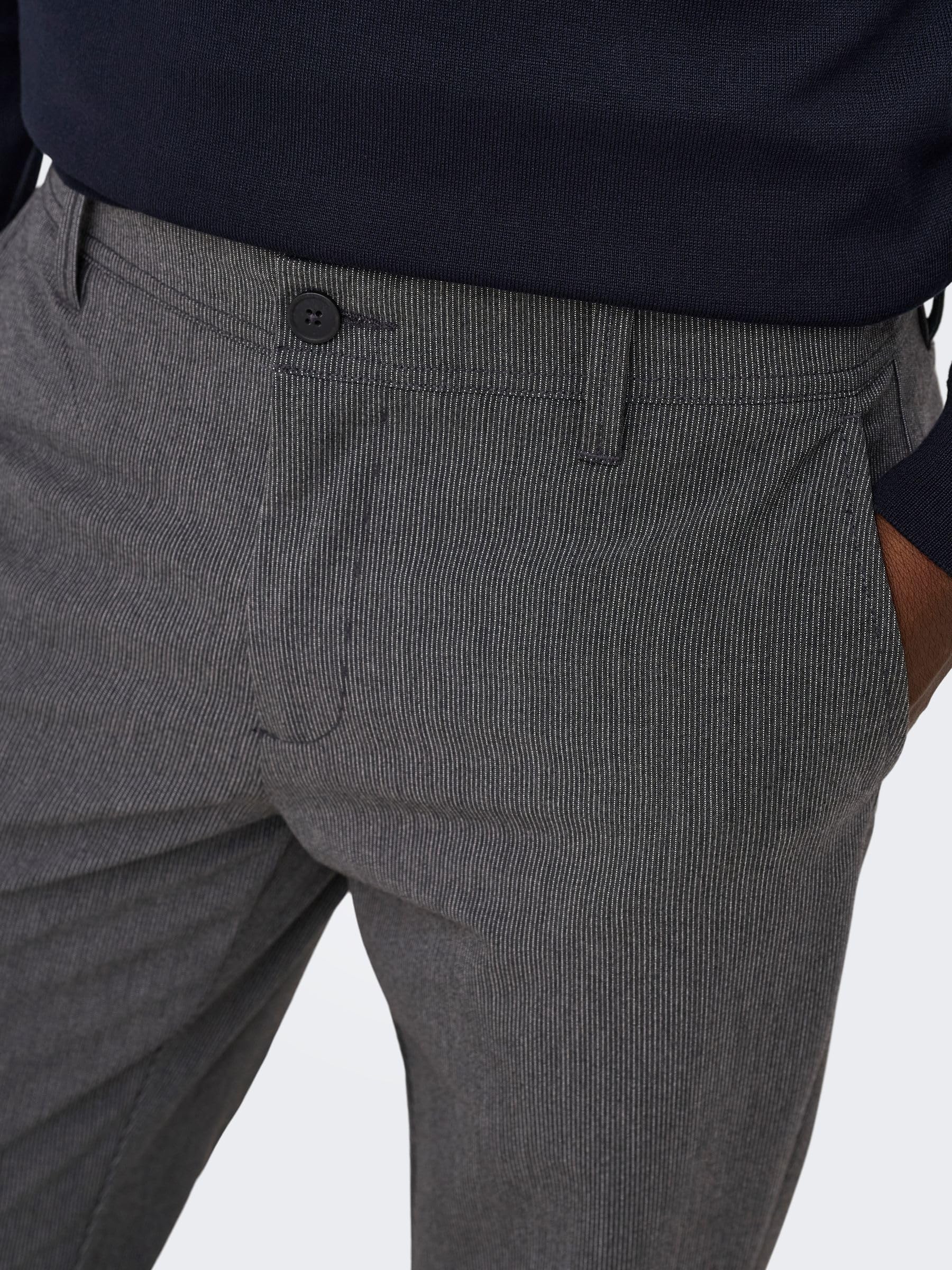 Only & Sons - Onsweft Reg Fine Stripe 0652 Pants Noos, Onsweft Reg Fine Stripe 0652 - Pantaloni Noos Uomo