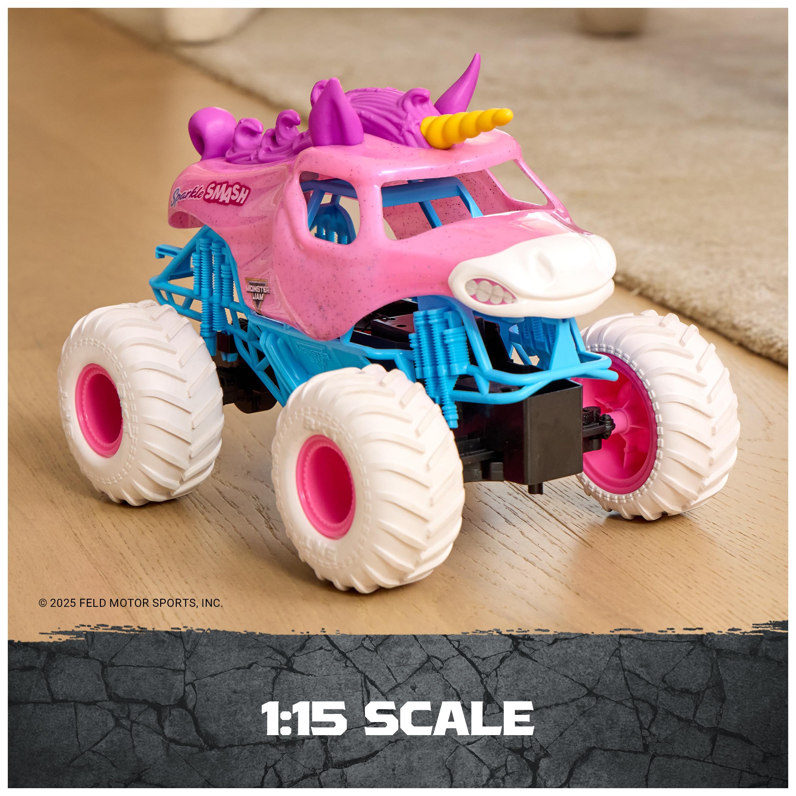 Amazon.com: Monster Jam, Official Sparkle Smash Remote Control