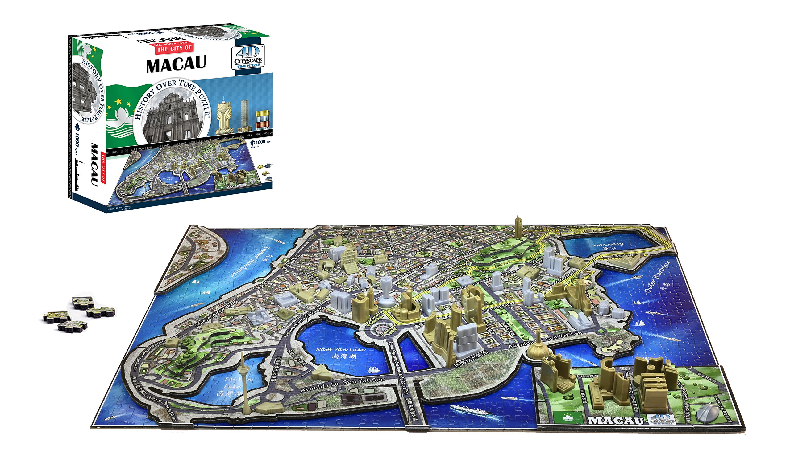 Amazon.com: 4D Cityscape 4D Macau China Puzzle : Toys & Games