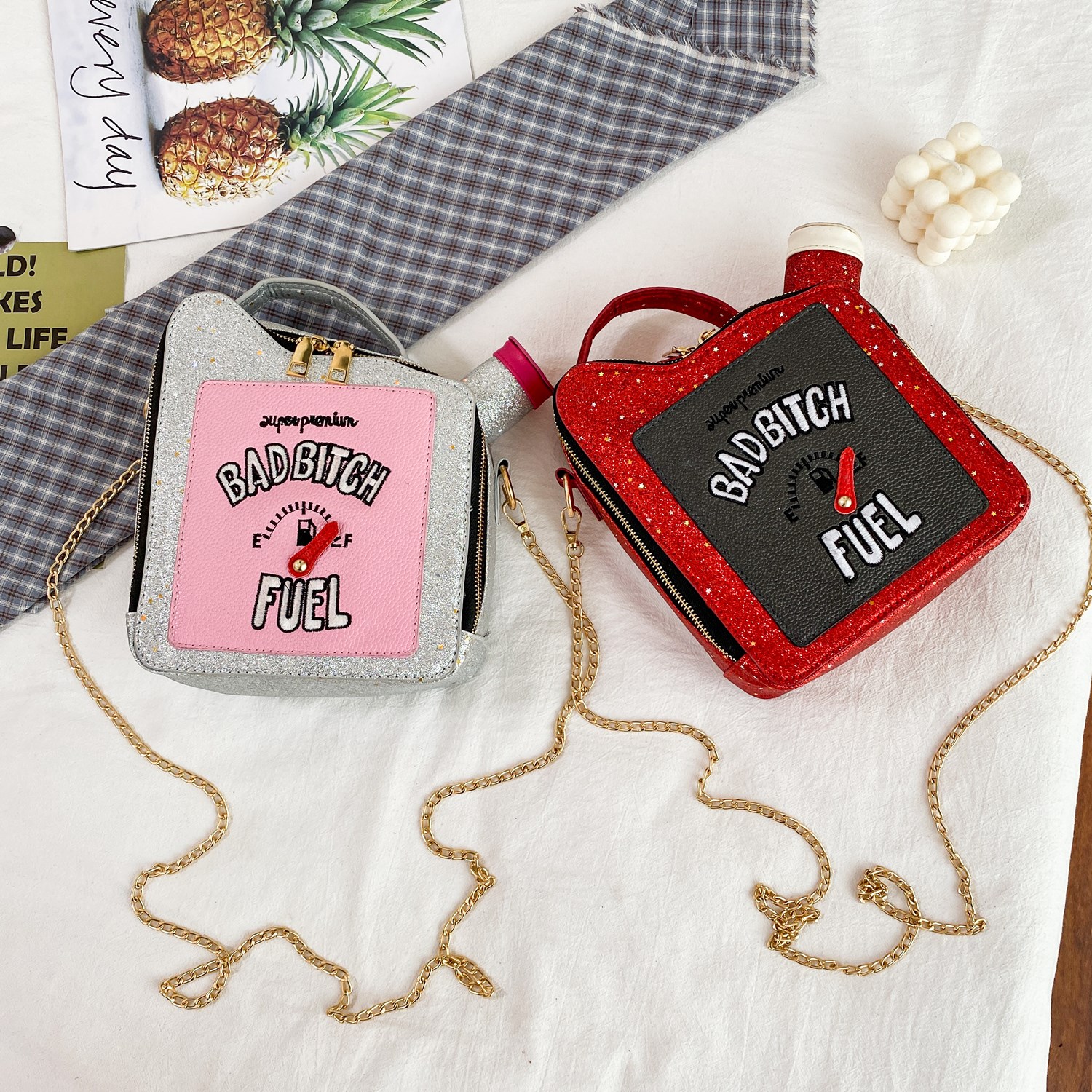 Bolso bandolera de mujer con lentejuelas miniatura 7