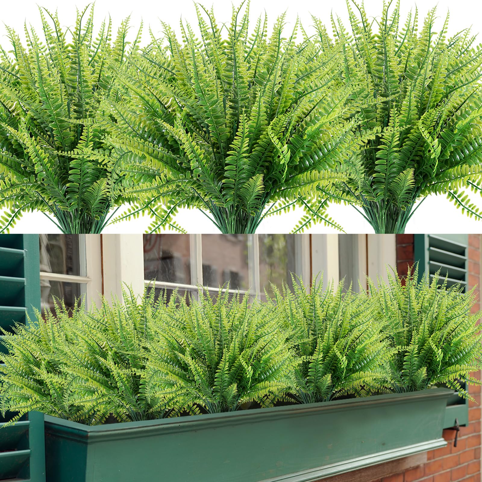 Amazon.com: ZEOSTARO 12 Bundles Artificial Plants, Fake Boston