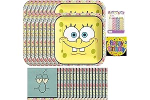 Spongebob Plates Party Pack for 16