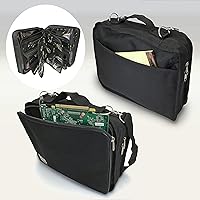 Vista 2 de The Beadsmith Crafter’s Tote – Personality Case – 12 x 10 Inches, Carrying Case with Shoulder Strap, Removable Zippered Pocket Pages, Ideal Storage