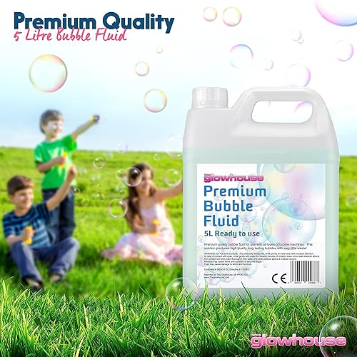 Miniatura 2 de Solución de burbujas prémium de 169 onzas  Líquido de burbujas no tóxico, listo para usar para niños y adultos, recarga de larga duración para