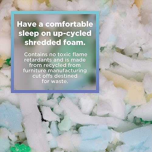 Miniatura 4 de Relleno de gomaespuma triturada, para reciclado de pufs, camas para mascotas y almohadas. Fabricado en los Estados Unidos, de Bean Products