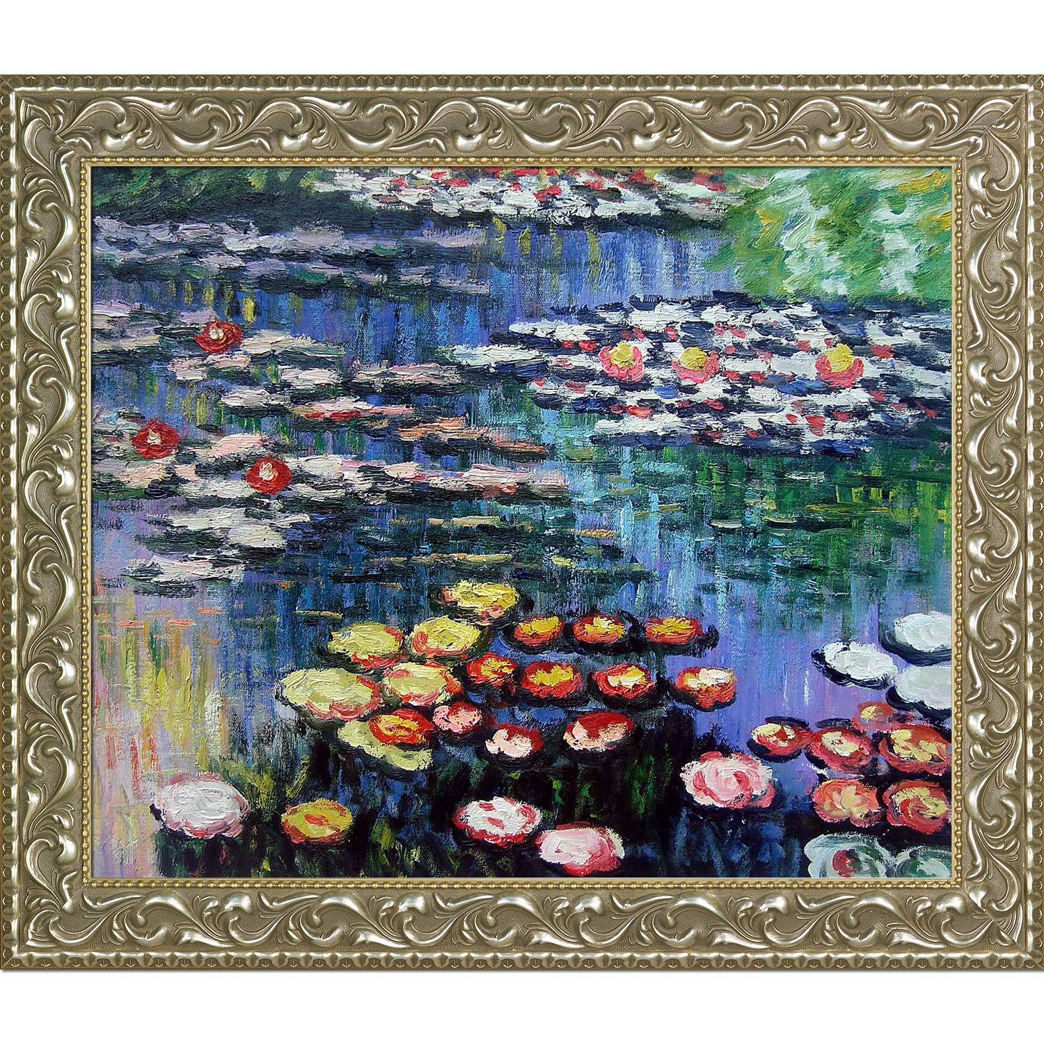 油彩画 睡蓮 シルバーフレーム 油彩画 睡蓮 シルバーフレーム 楽天市場】絵画 睡蓮の通販