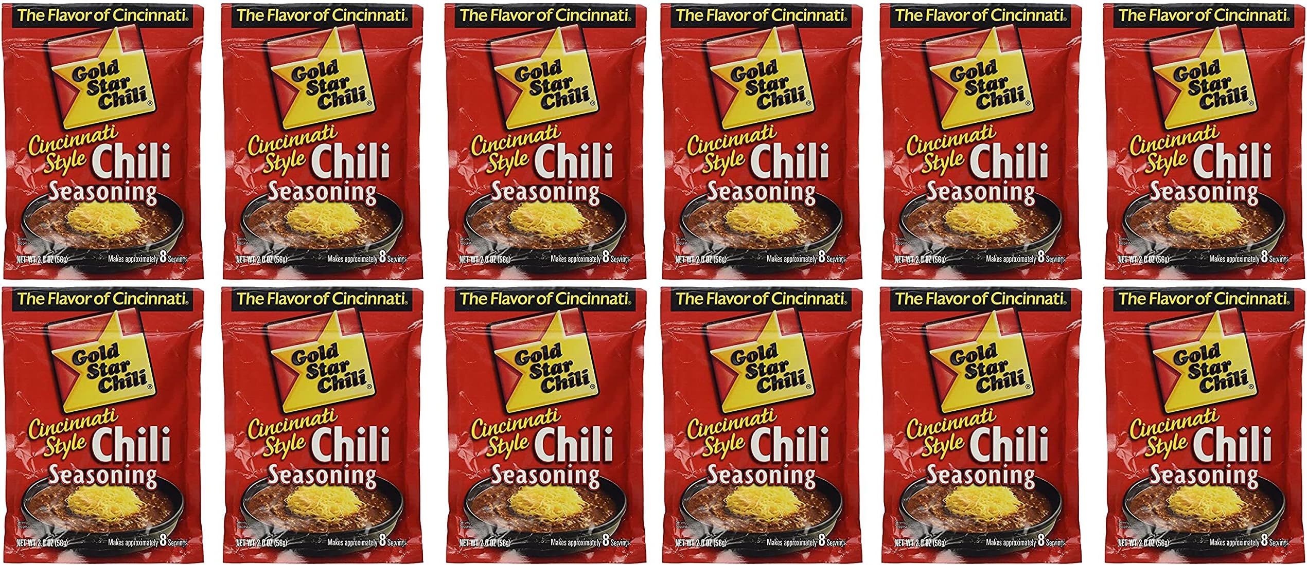 Gold Star Cincinnati Style Original Chili Seasoning. (3