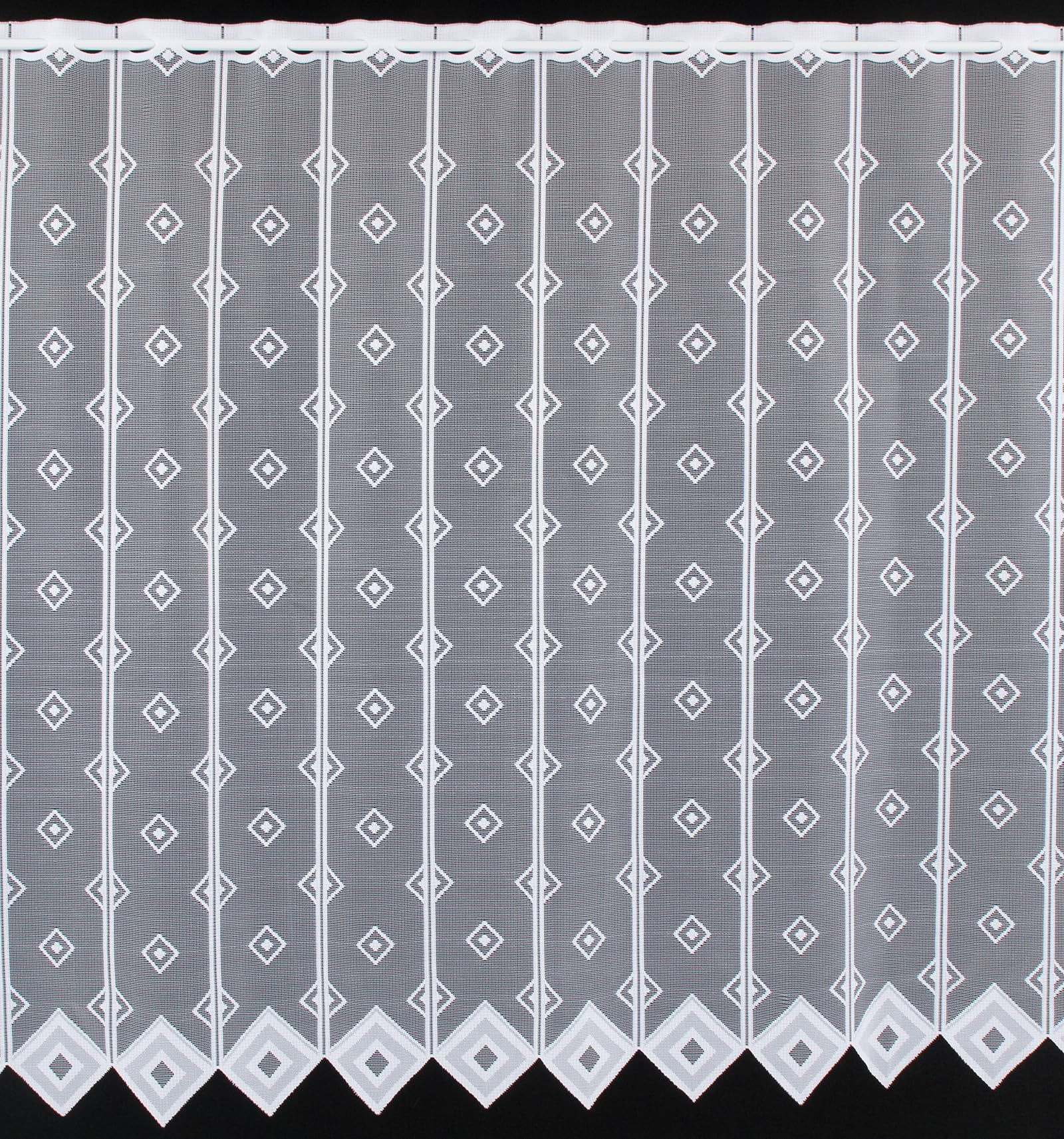 Rideaux Brise-bise CURL 120 Cm De Haut | La Largeur Est Réglable En Fonction Du Nombre De Pièces En Pas De 11 Cm. | Couleur: Blanc